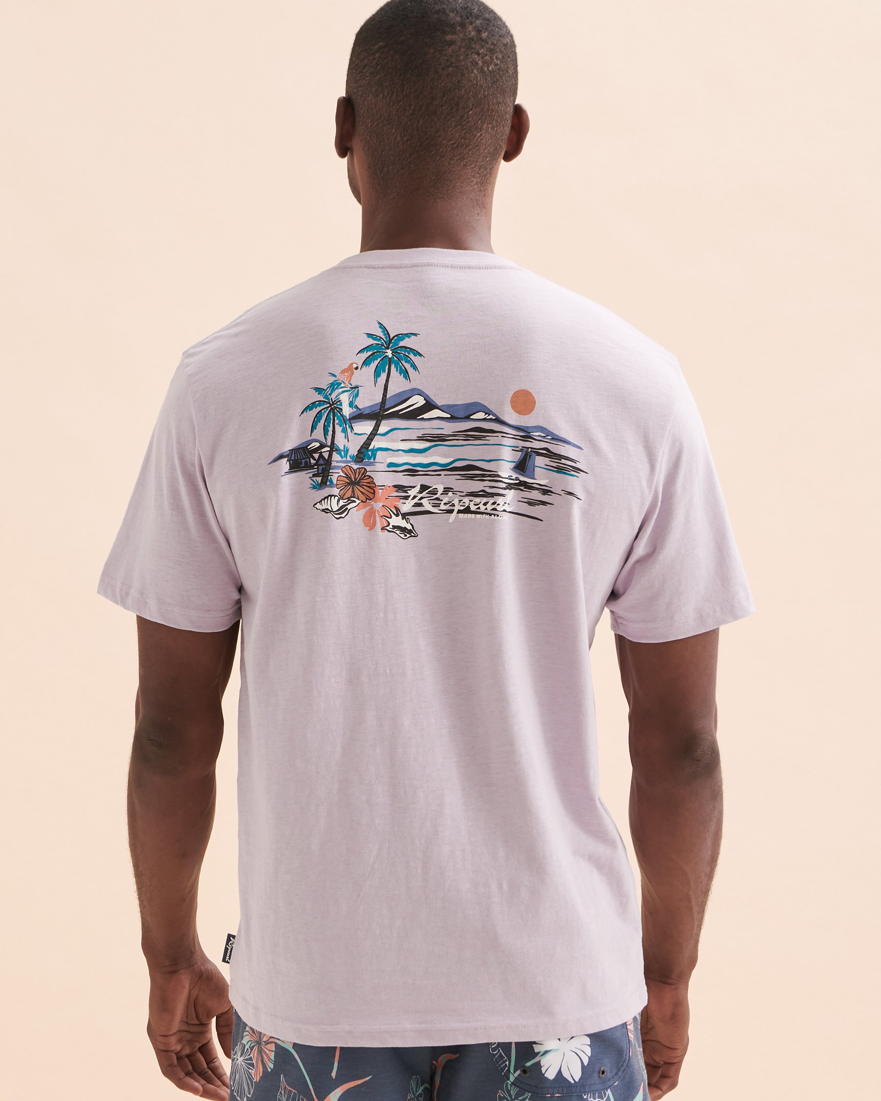 RIP CURL Mod Tropics Dreaming T-Shirt Lilac 0D7MTE - View2