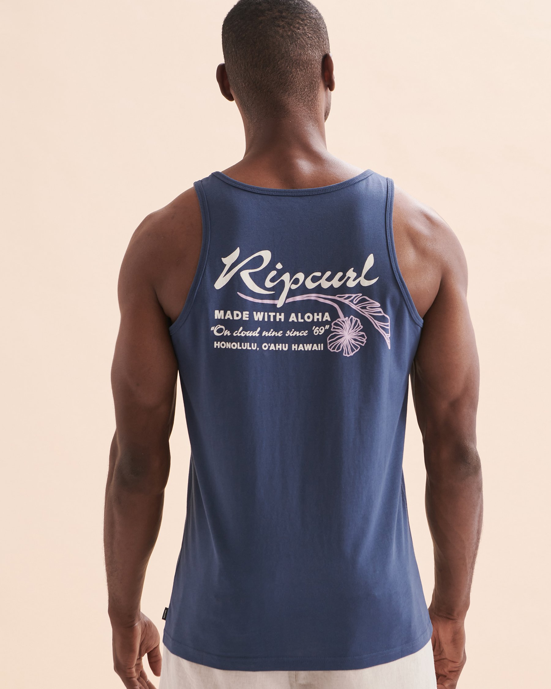 RIP CURL Mod Triopics Aloha Tank Top Washed Navy 0LZMTE - View2