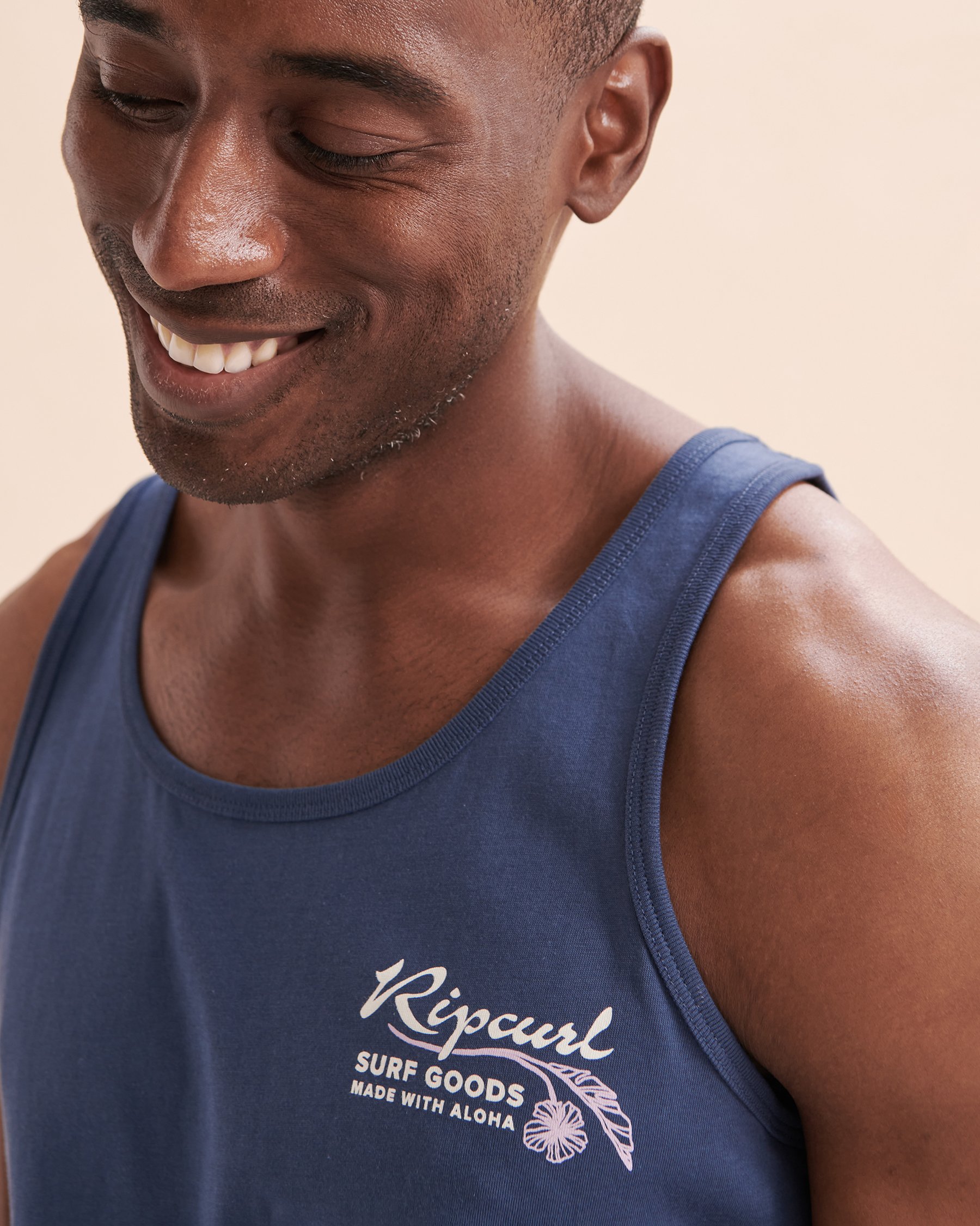 RIP CURL Mod Triopics Aloha Tank Top Washed Navy 0LZMTE - View3