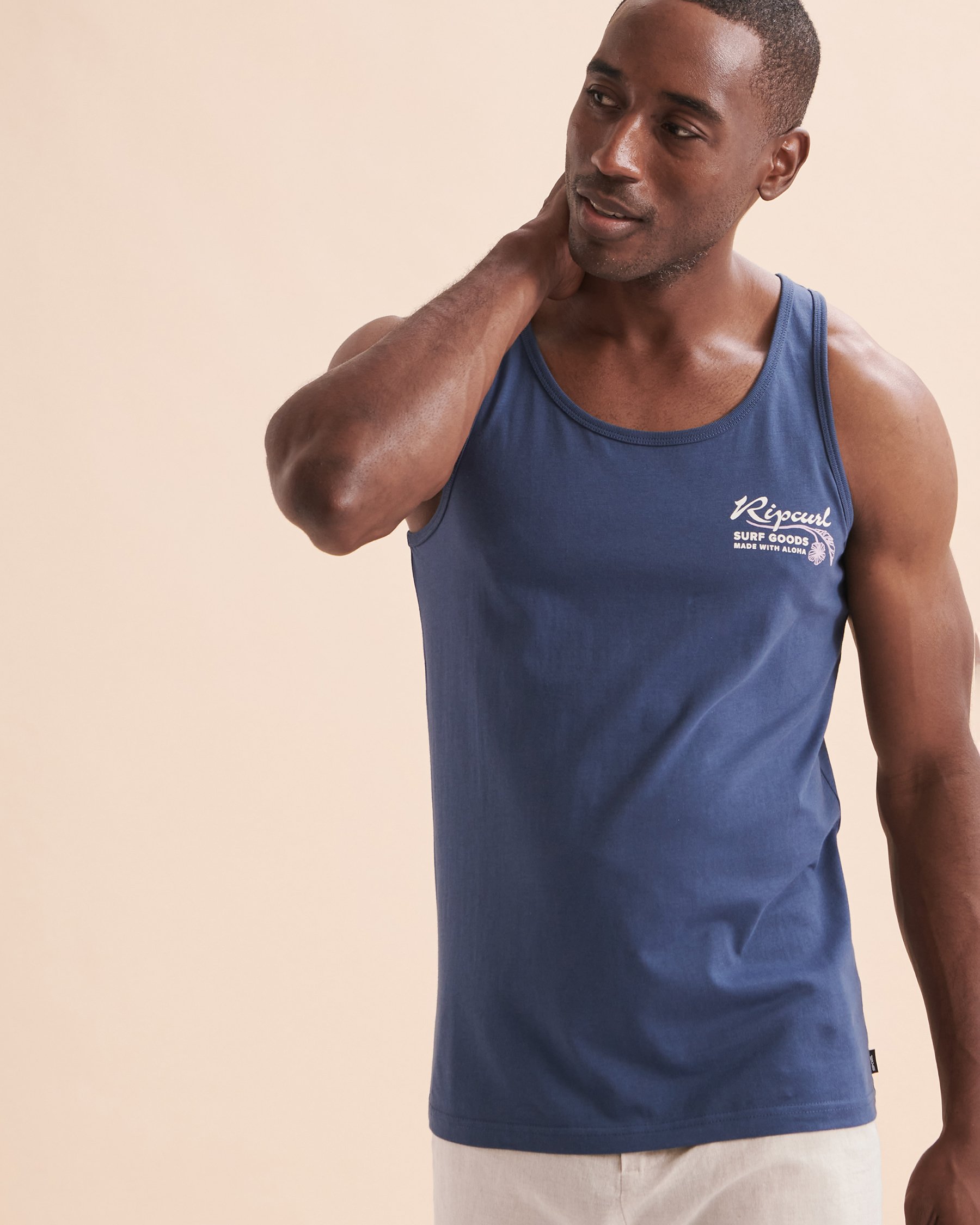 RIP CURL Mod Triopics Aloha Tank Top Washed Navy 0LZMTE - View4