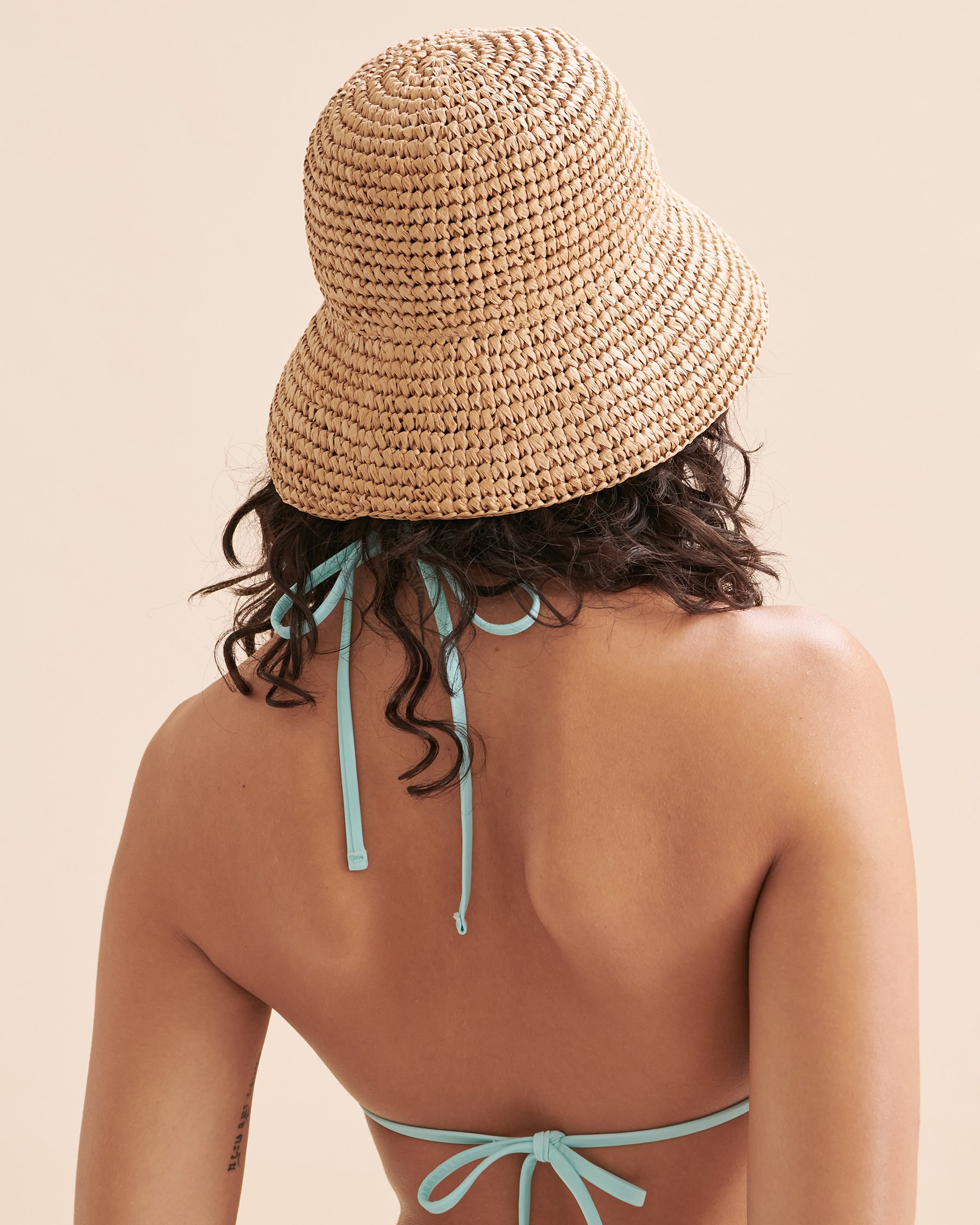 ROXY Waves Song Bucket Hat Natural ERJHA04230 - View2
