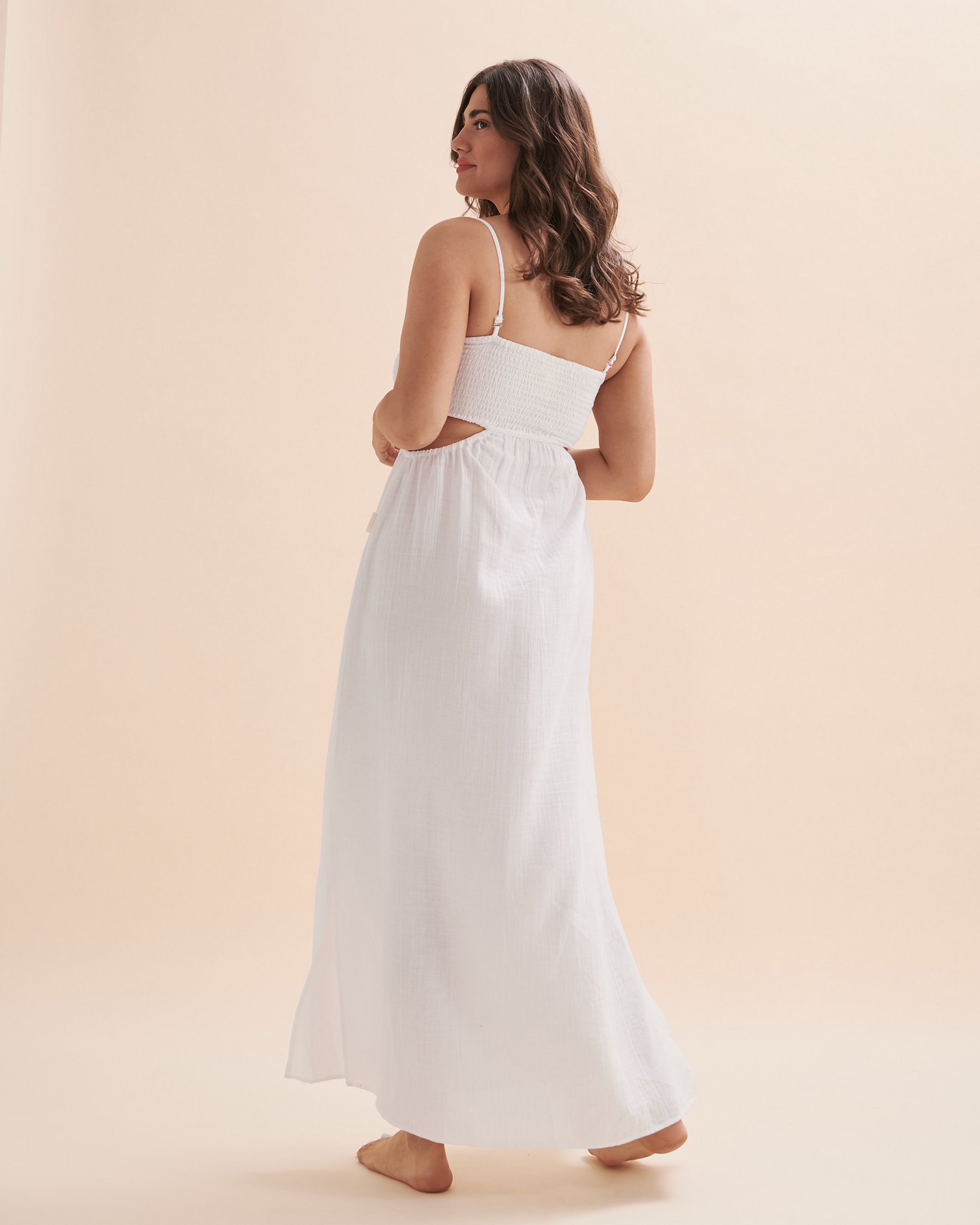 SEA LEVEL Overswim Cotton Bandeau Maxi Dress White SL9045SS - View2