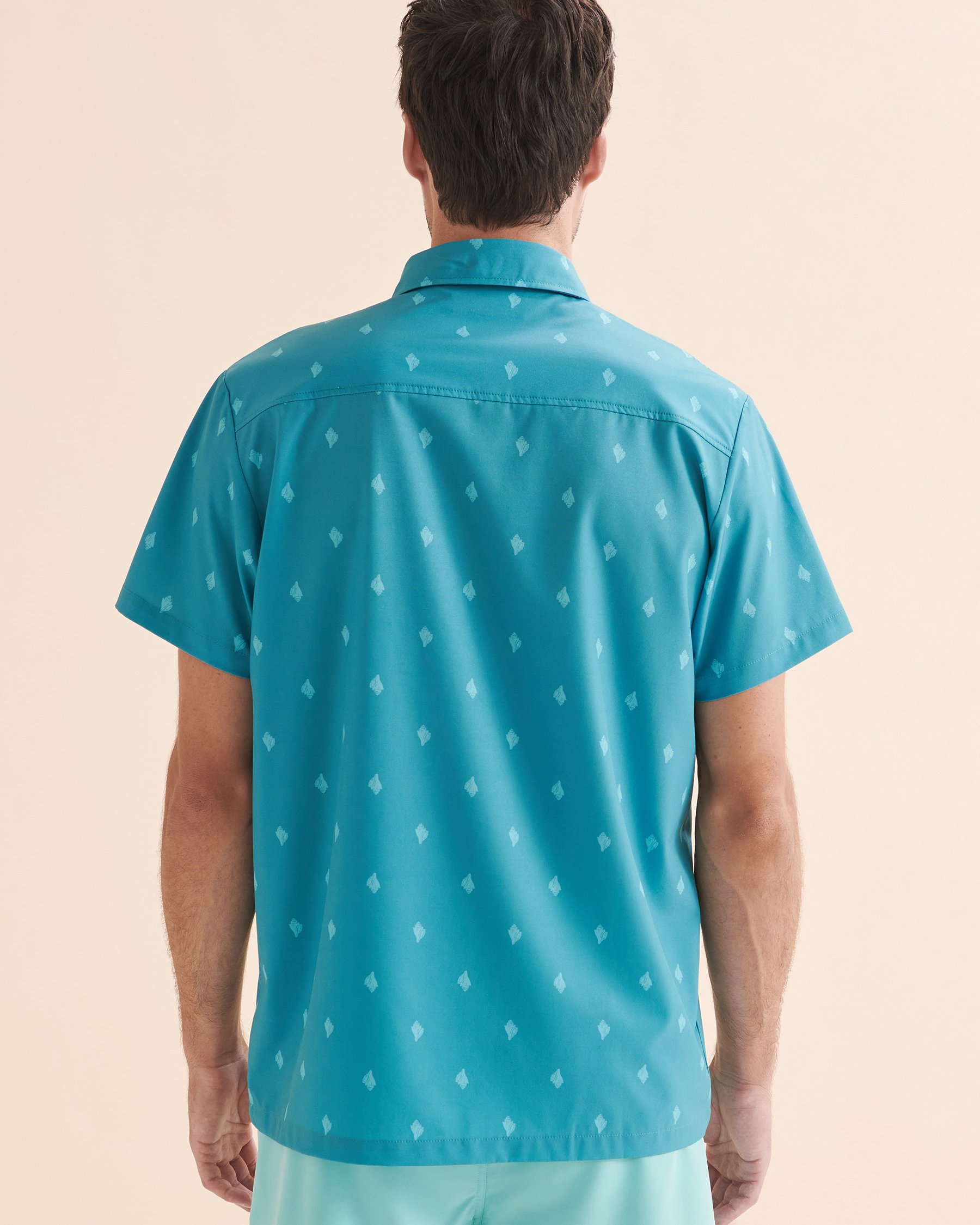 HAMABE Short Sleeve Shirt Seashell 04100014 - View2