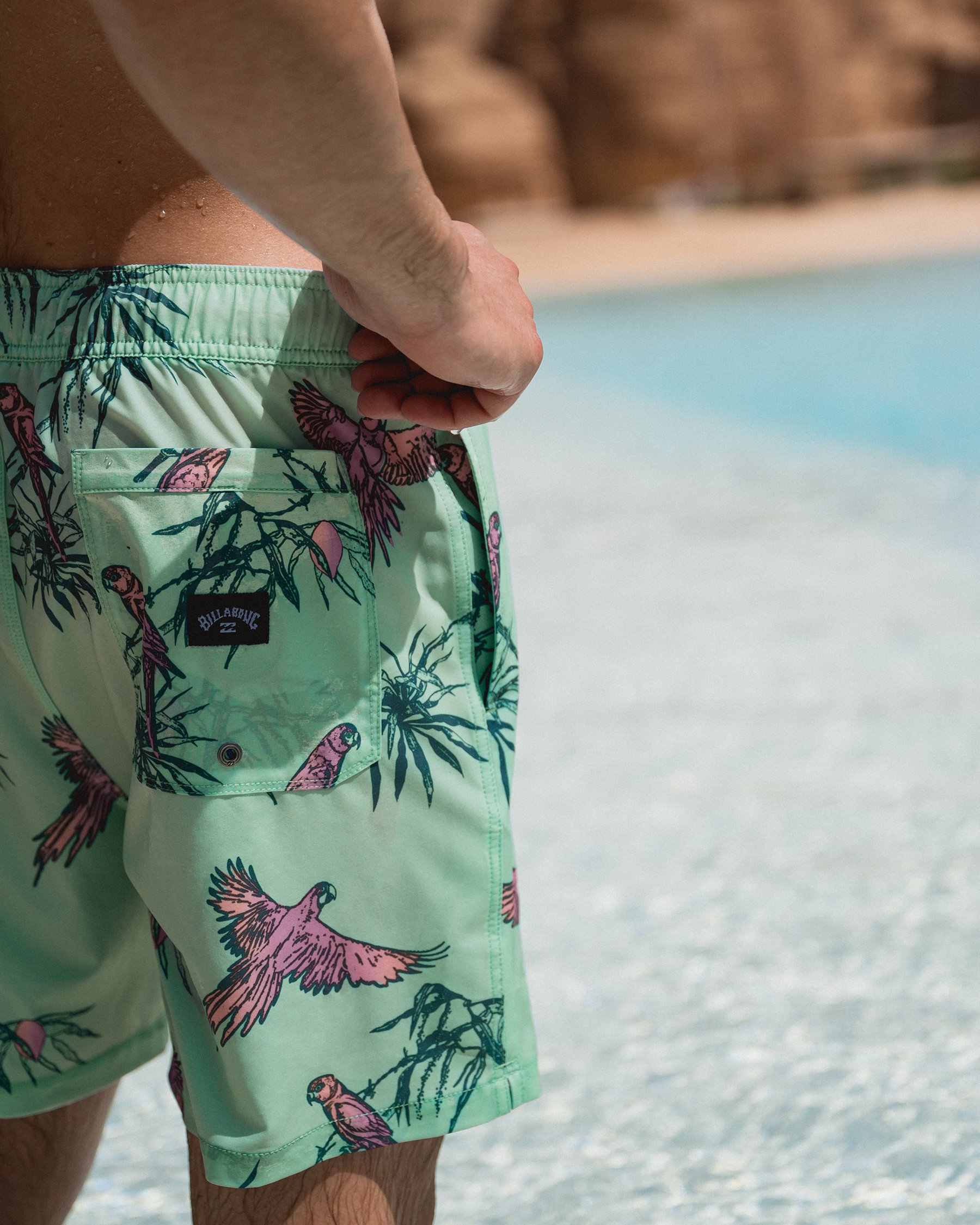 BILLABONG Maillot volley Sundays Layback Menthe ABYJV00103 - View2