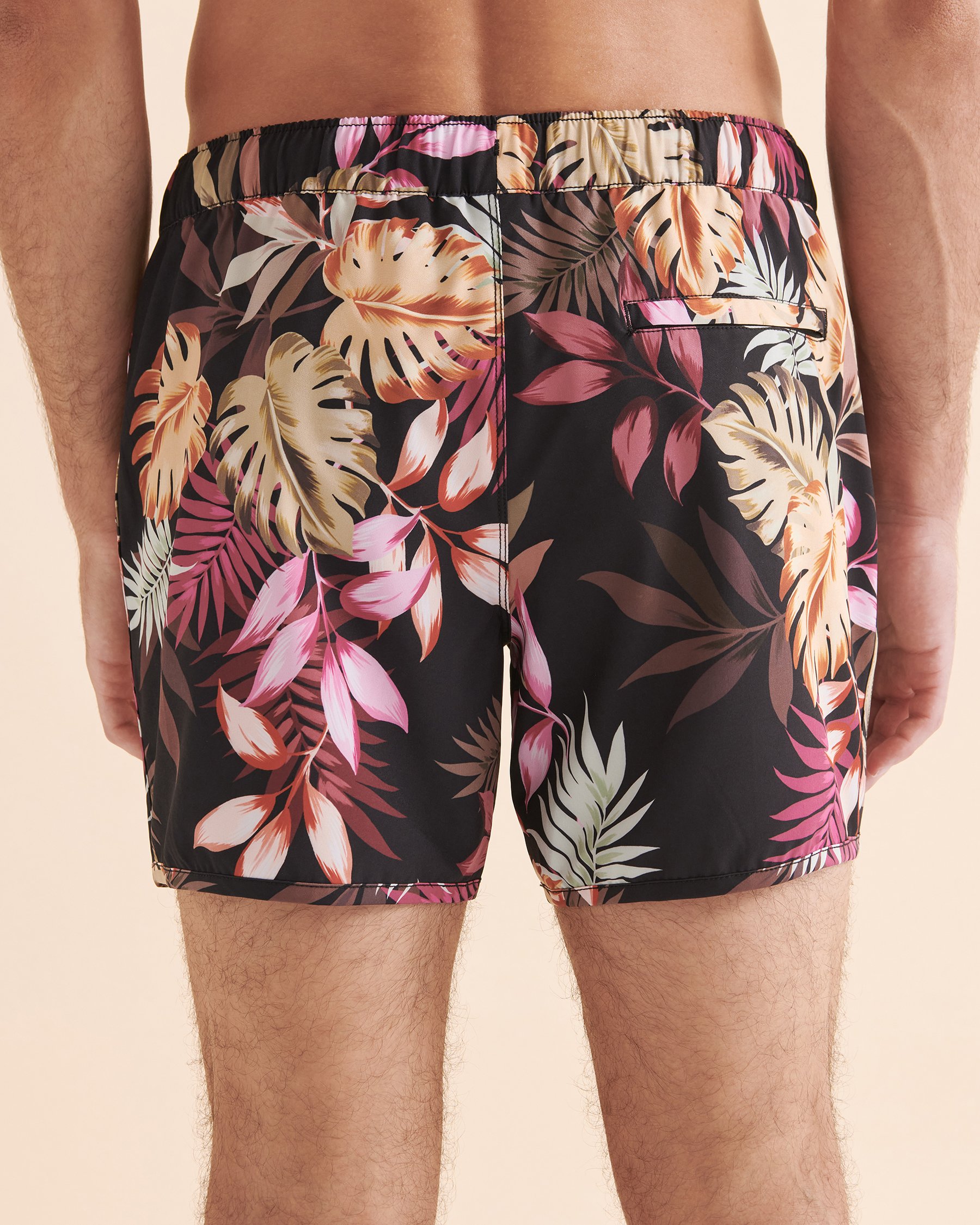 EVERYDAY SUNDAY Topic Illusion Volley Swimsuit Black tropical illusion ESBEAM01007 - View5