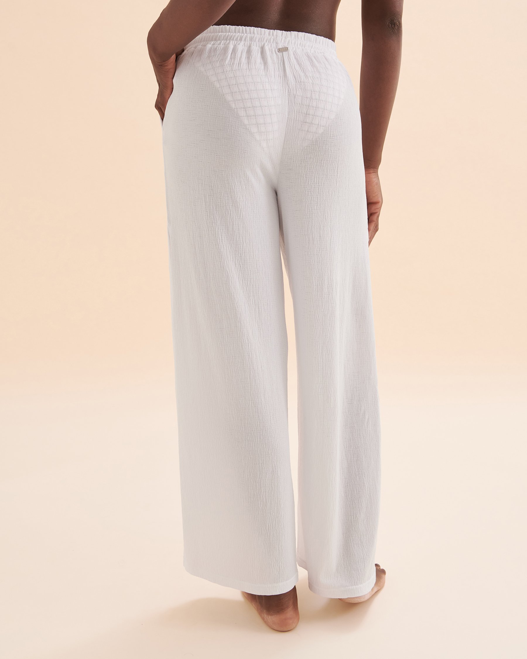 TROPIK Flowy Wide Leg Pants Brilliant white 02200049 - View4