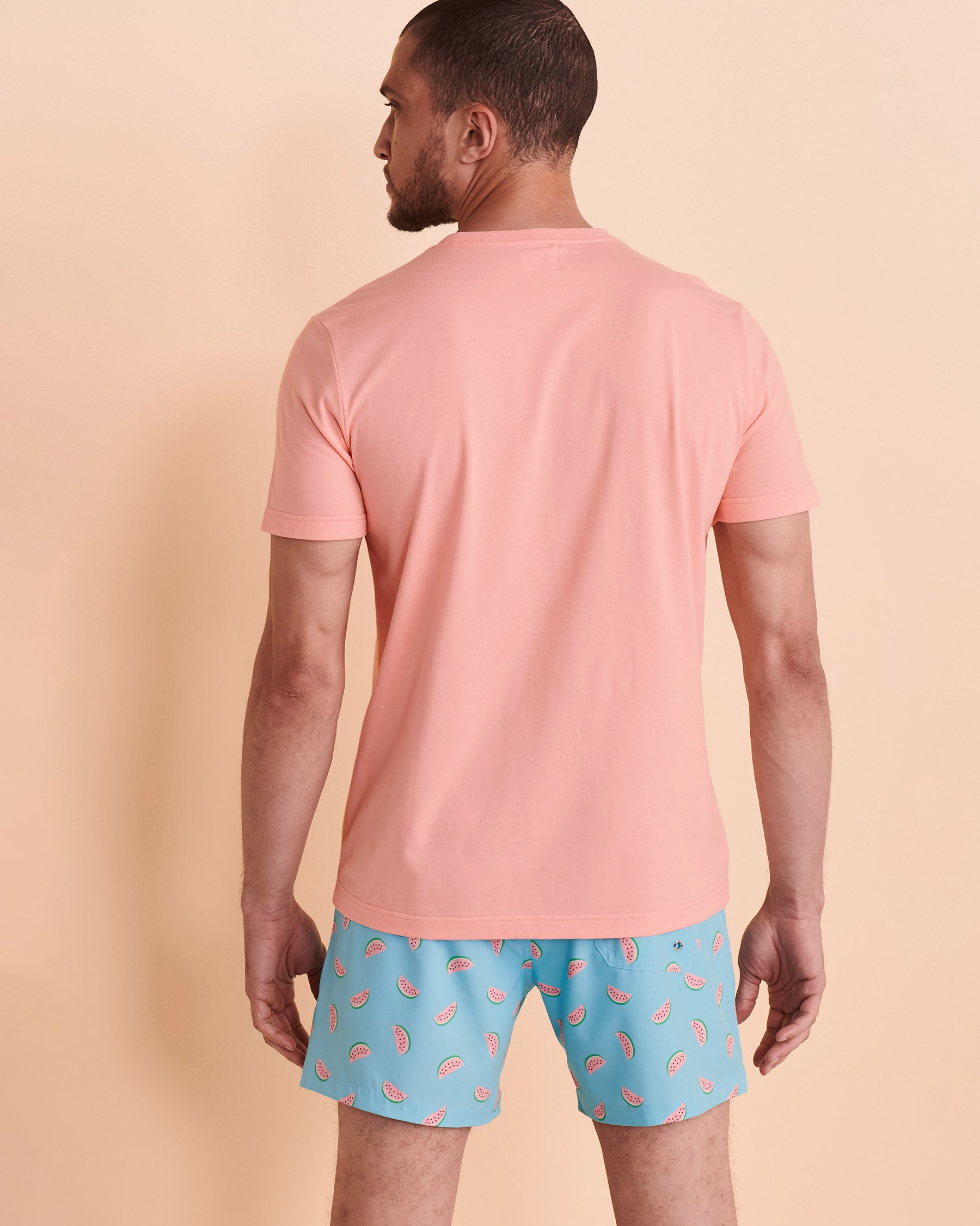 BERMIES Coconut Embroidered T-shirt Light pink COCONUT - View2