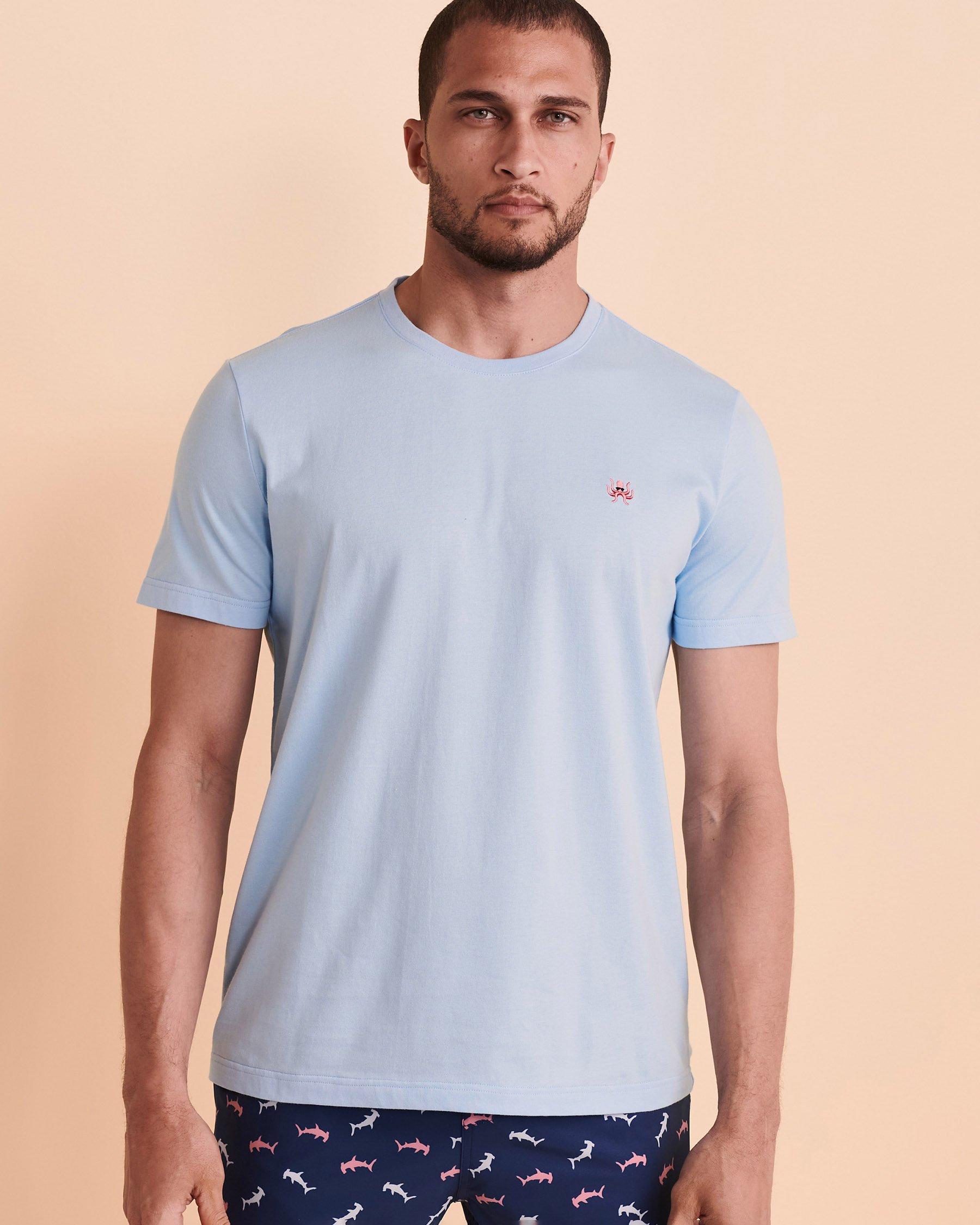 BERMIES T-shirt brodé Octopus Aqua OCTOPUS TSH - View5
