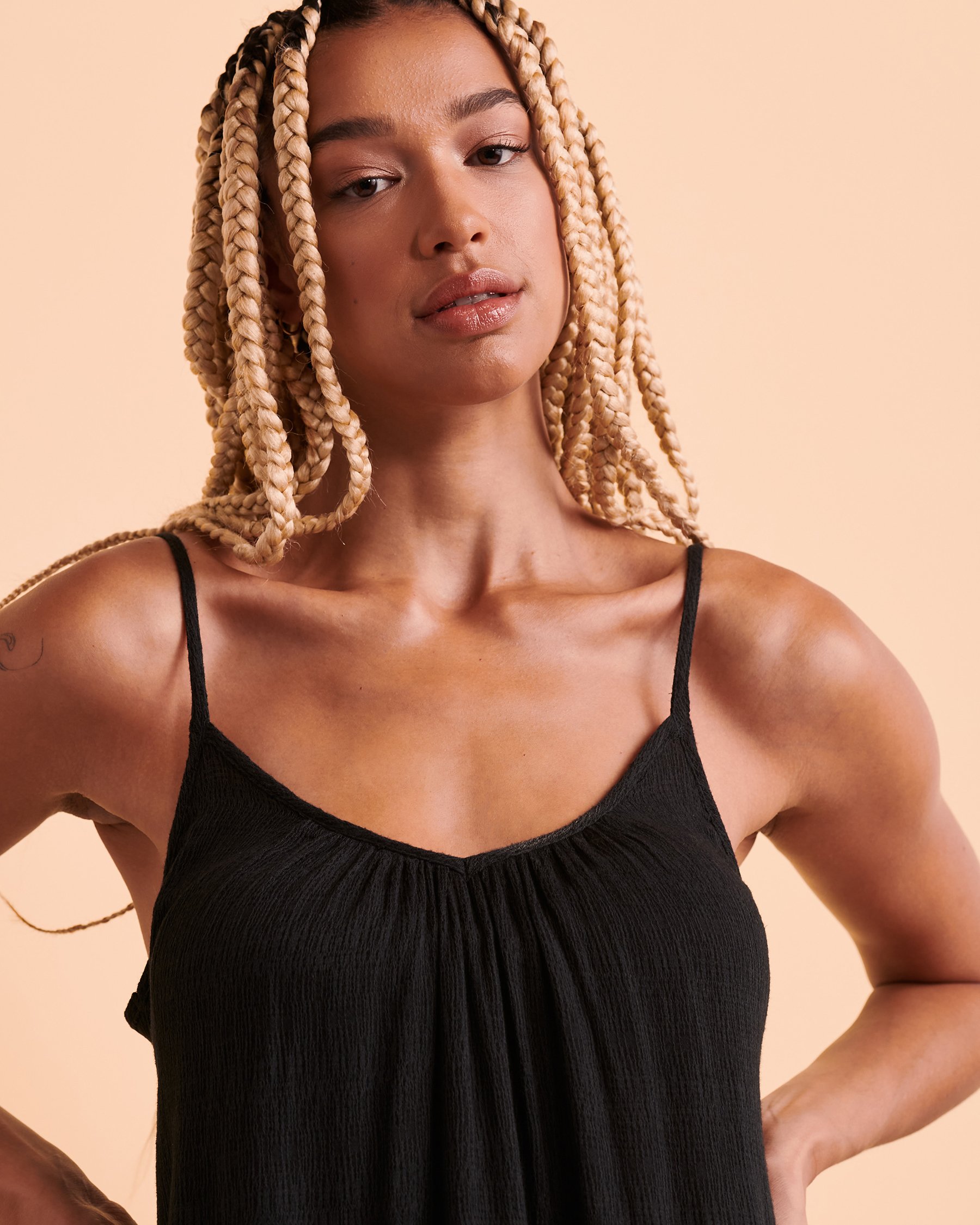 BILLABONG BEACH VIBES Flowy Dress Black ABJX600144 - View3