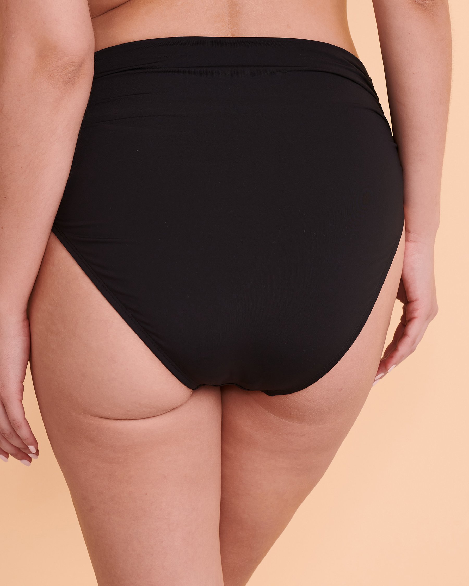 BLEU ROD BEATTIE Bas de bikini taille haute ALL TIED UP Noir RBKK00924H - View2