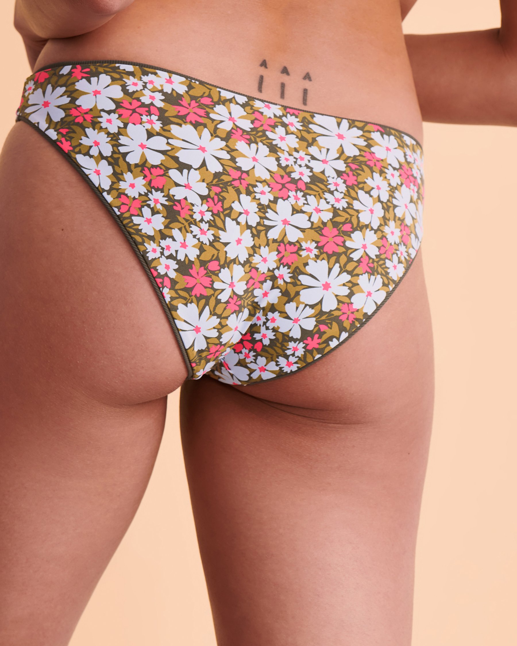 MAAJI Bas de bikini jambe haute réversible CROCODILE Réversible 3265SBC025 - View3