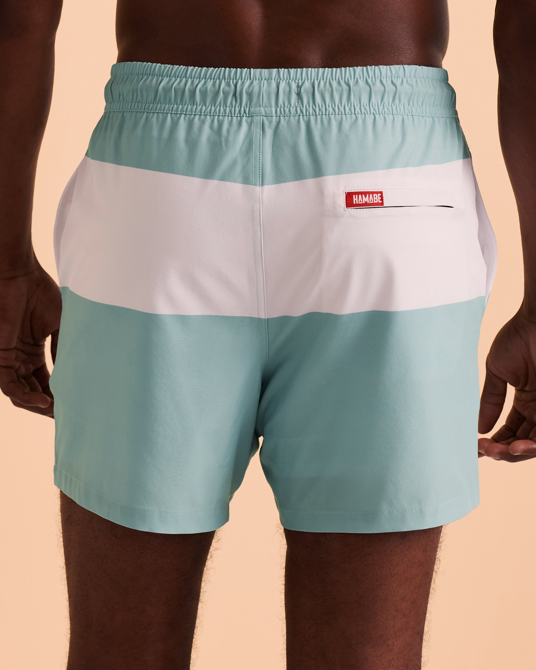 HAMABE Volley Swimsuit with Mesh Lining Stripes 03100011 - View4