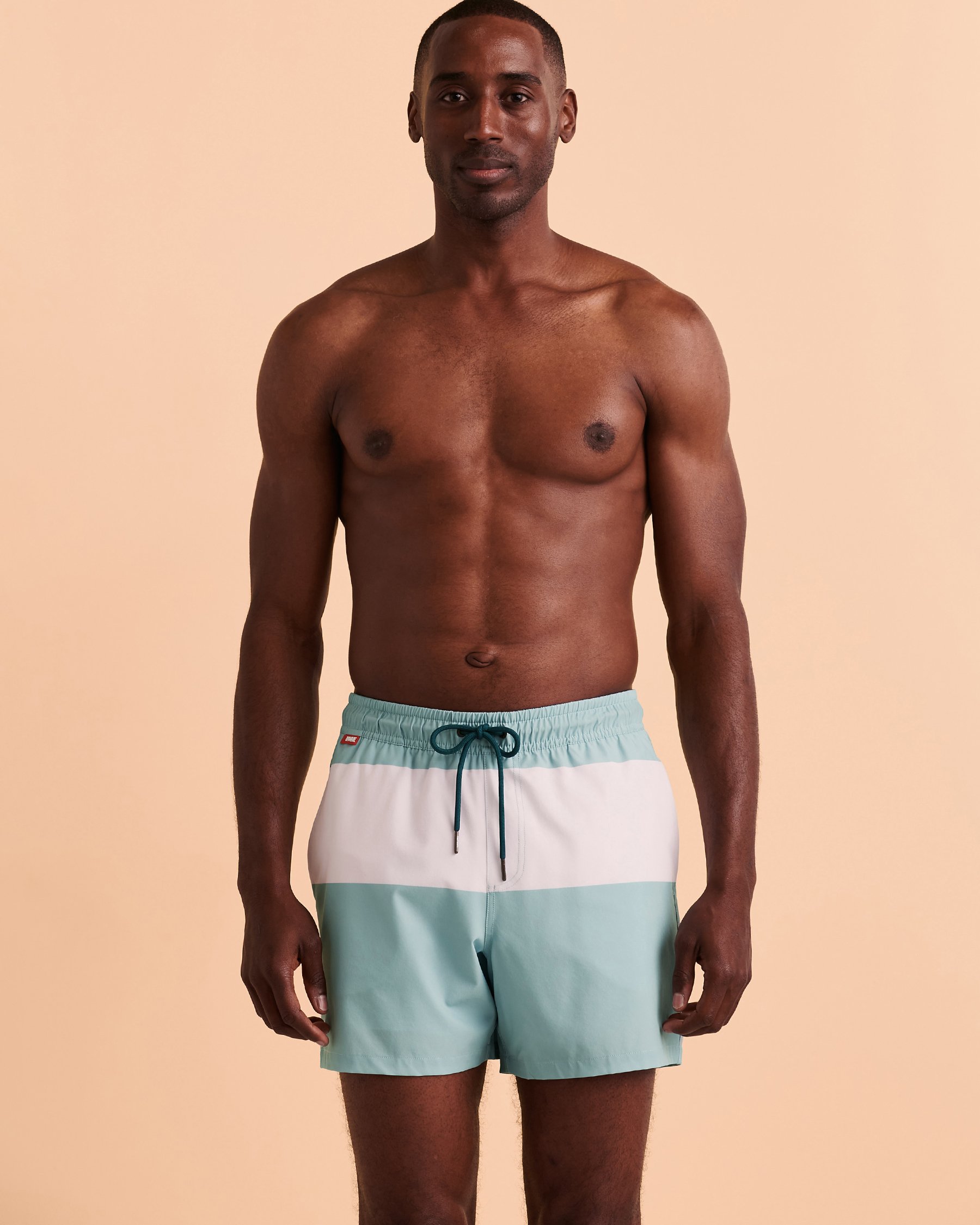 HAMABE Volley Swimsuit with Mesh Lining Stripes 03100011 - View5