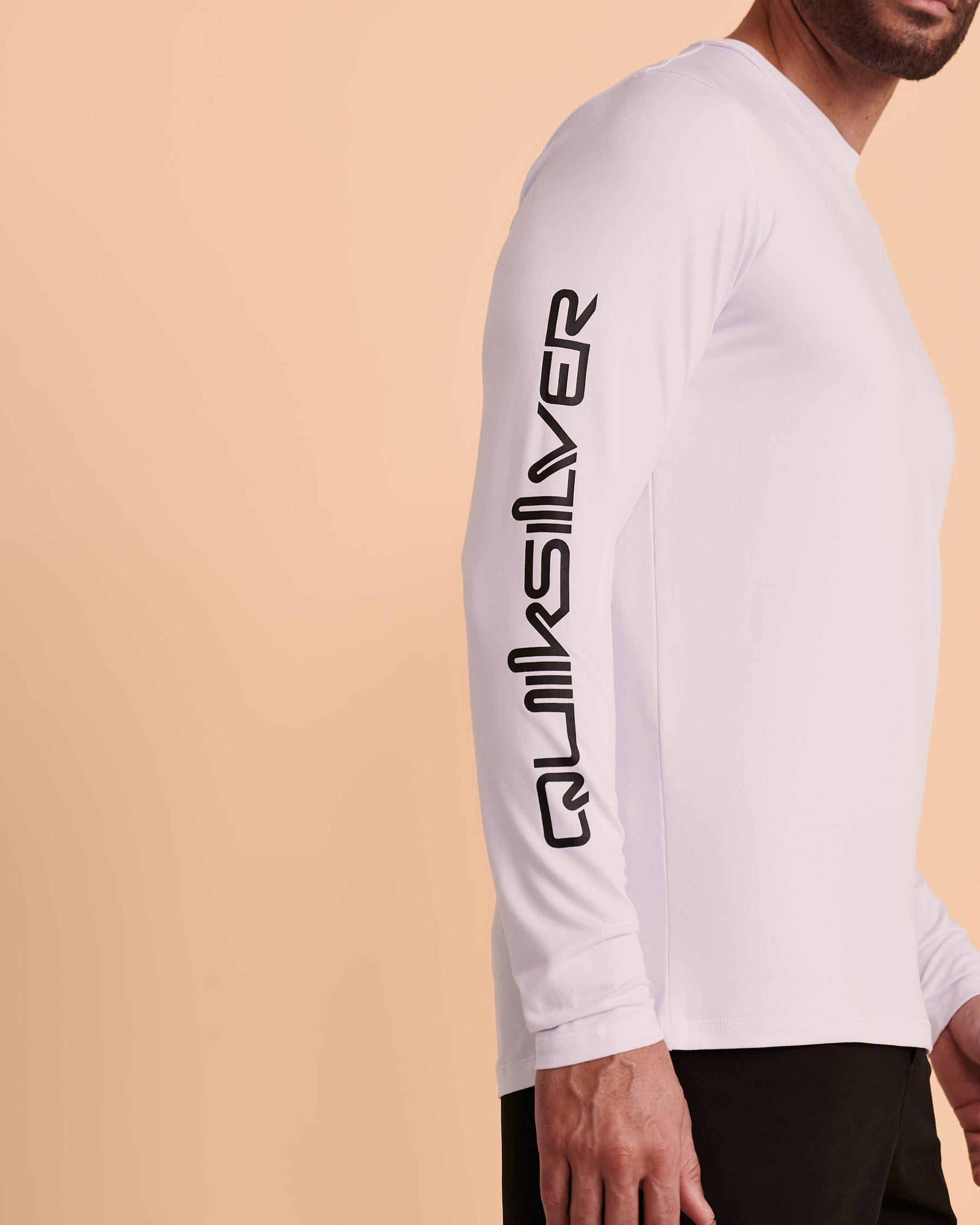 QUIKSILVER OMNI SESSION Long Sleeve Rashguard White EQYWR03349 - View2