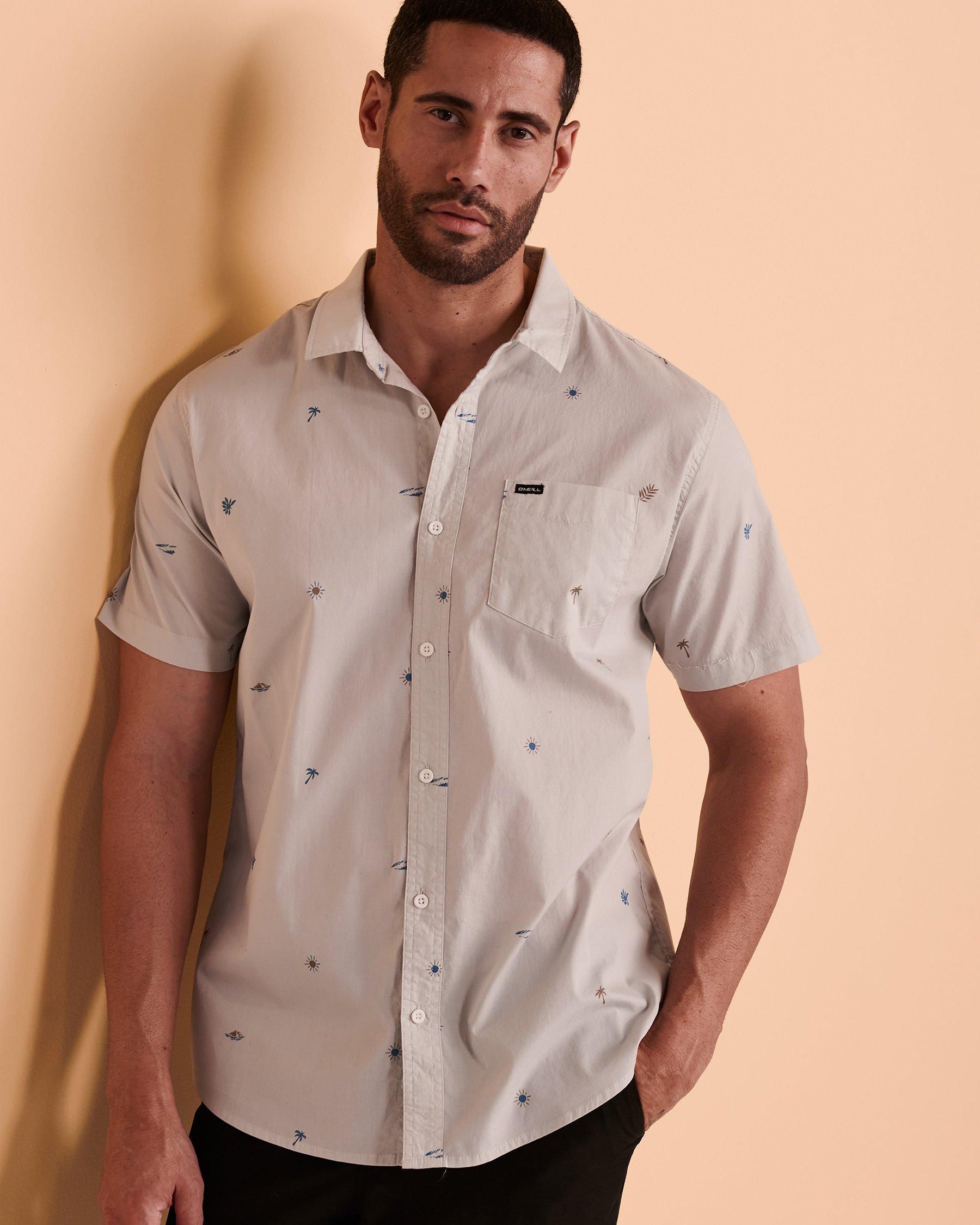 O'NEILL TAME Short Sleeve Button-down Shirt Print SP2104105 - View1