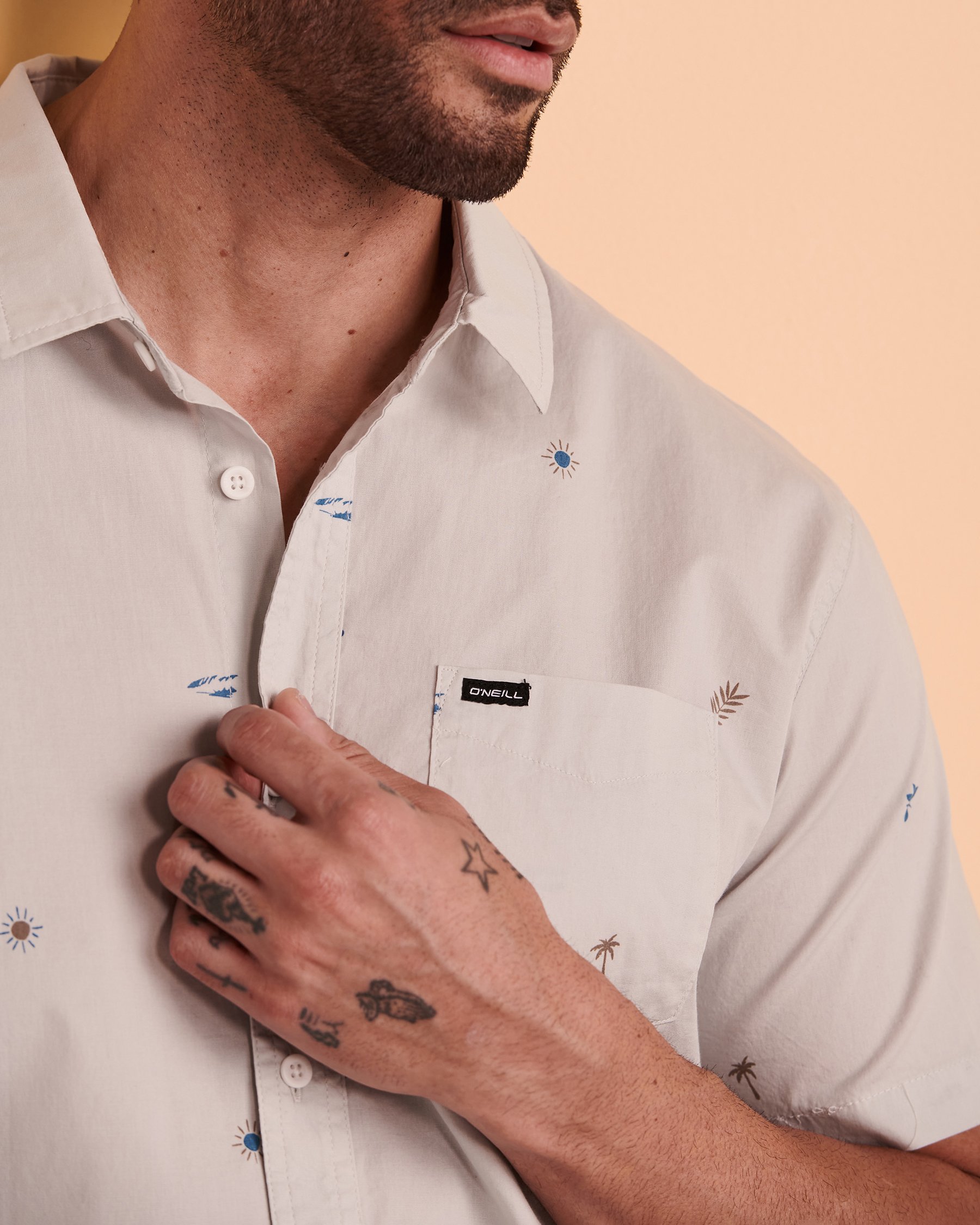 O'NEILL TAME Short Sleeve Button-down Shirt Print SP2104105 - View3