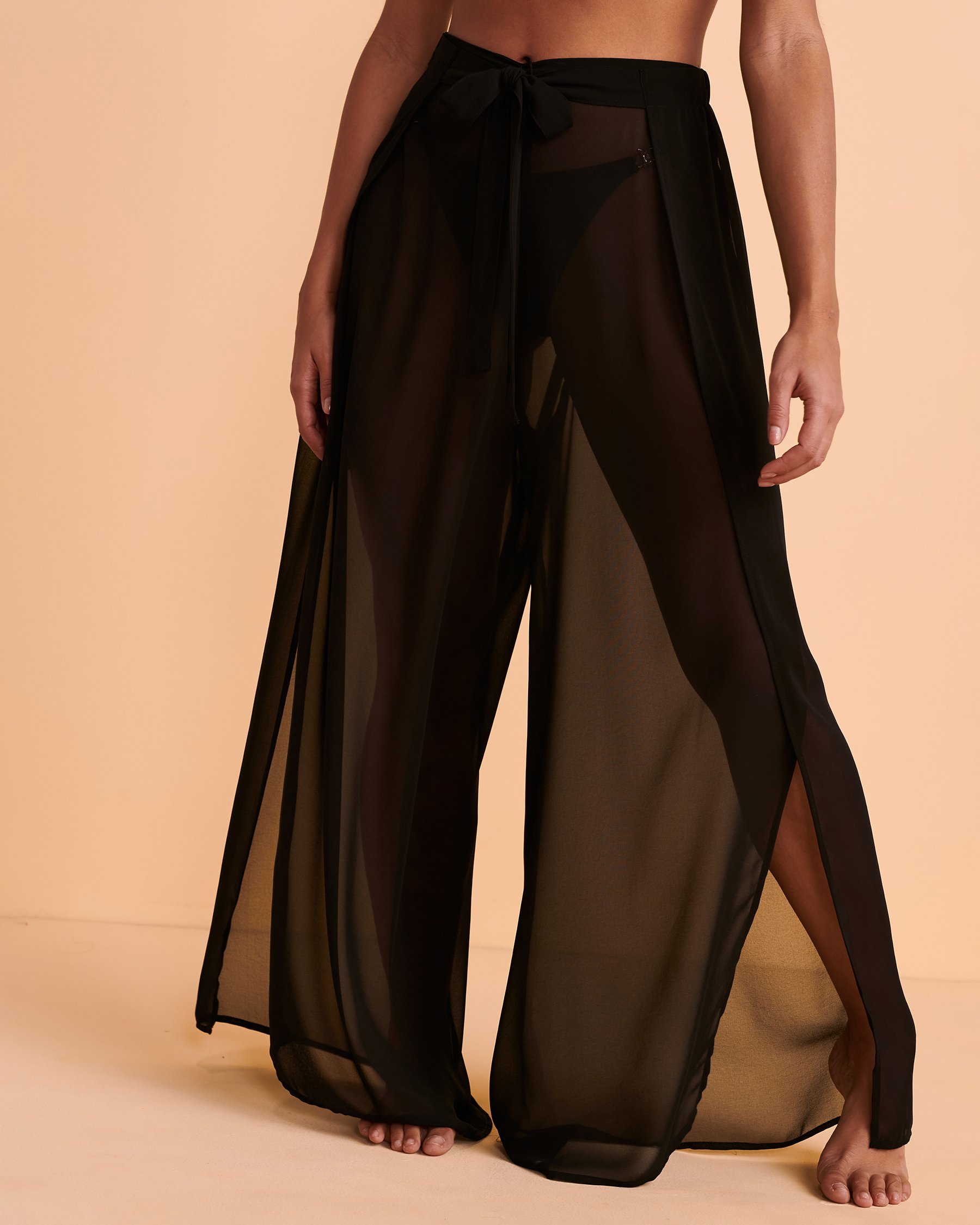 SANTEMARE Pantalon avec ceinture Noir 02200019 - View9