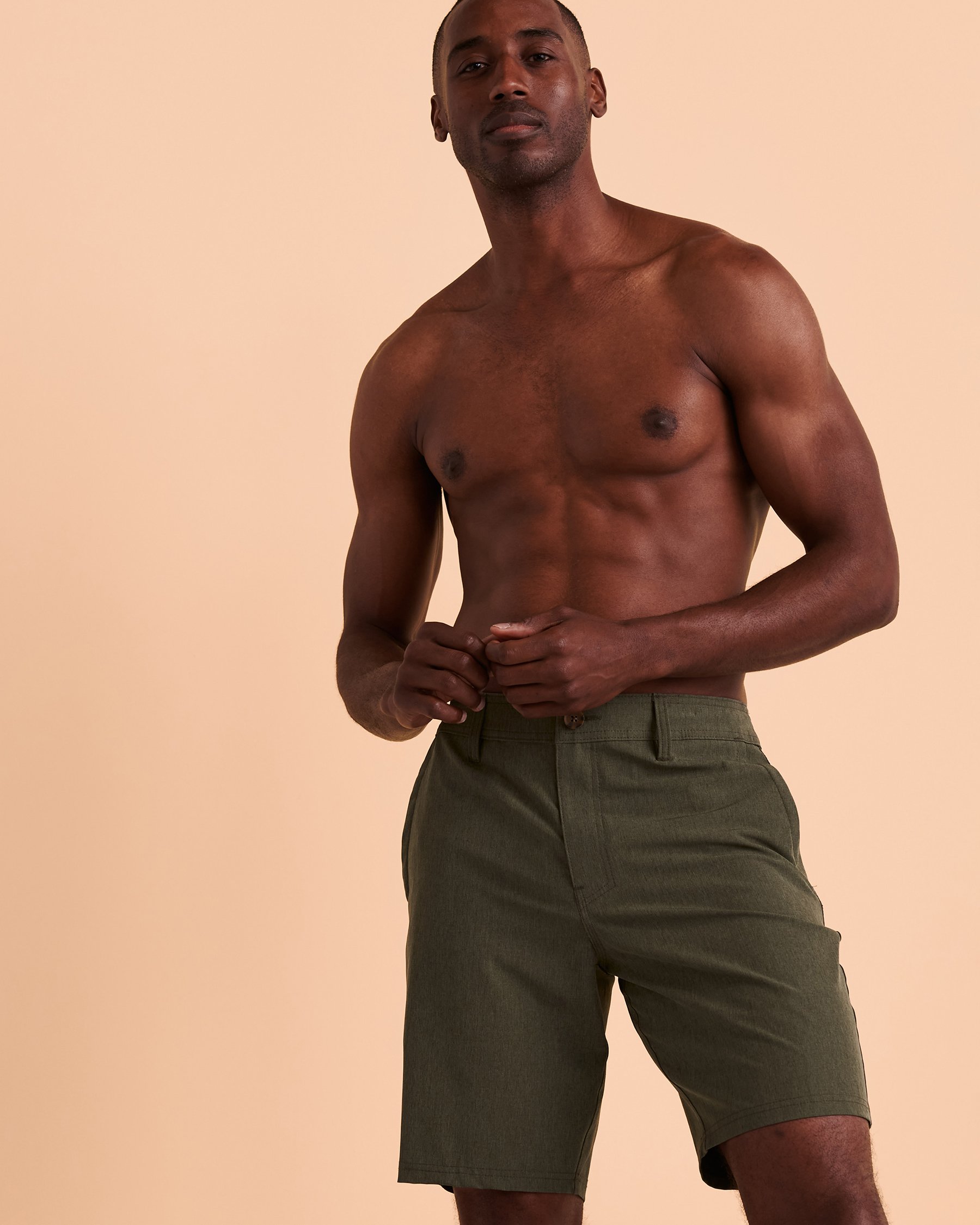 O'NEILL RESERVE HEATHER Hybrid Short Dark olive SP018A012 - View5