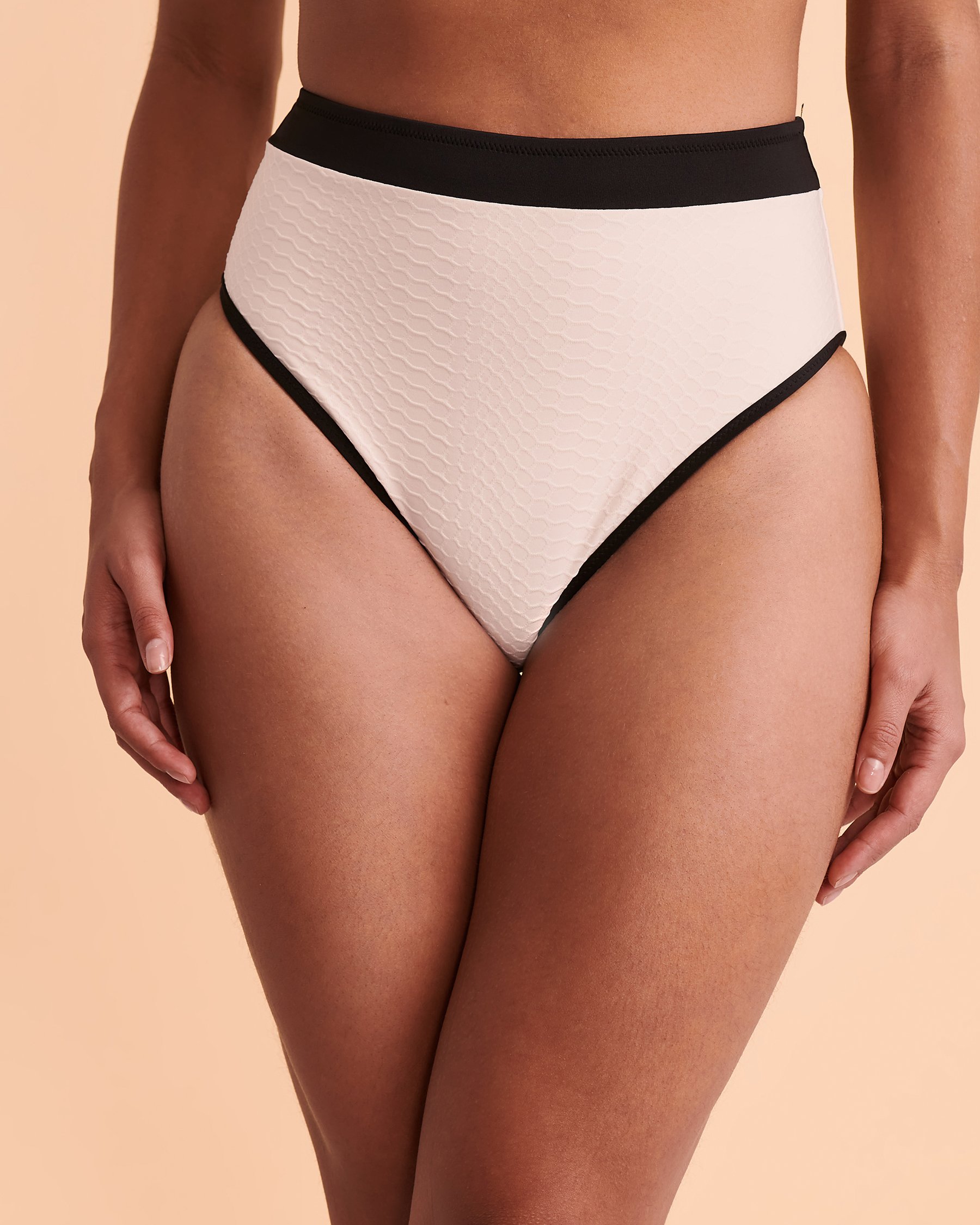 SANCTUARY Bas de bikini jambe haute SNAKE BITE Sable blanc SASB23534 - Voir1