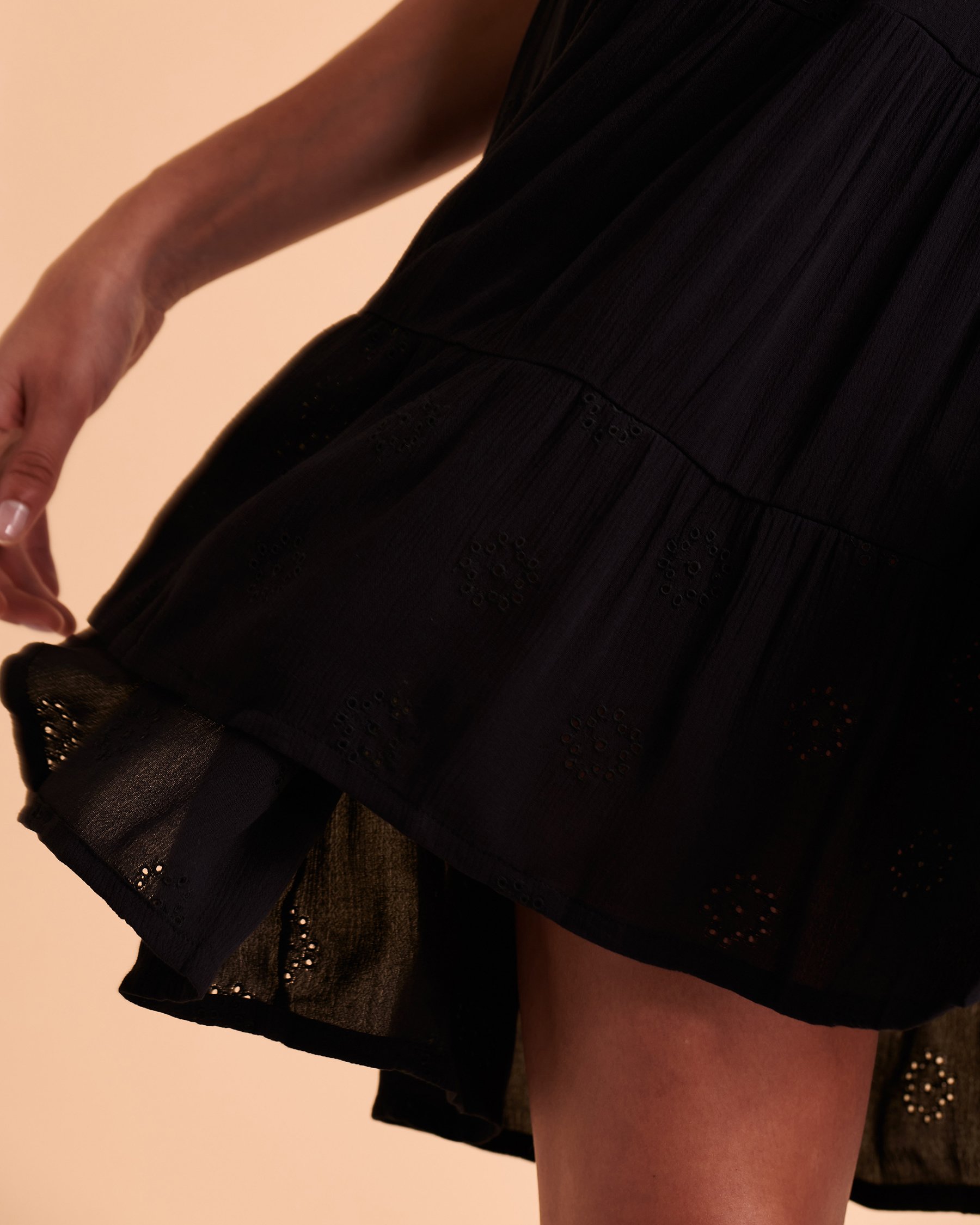 TROPIK Layered T-shirt Dress Black 02300077 - View3