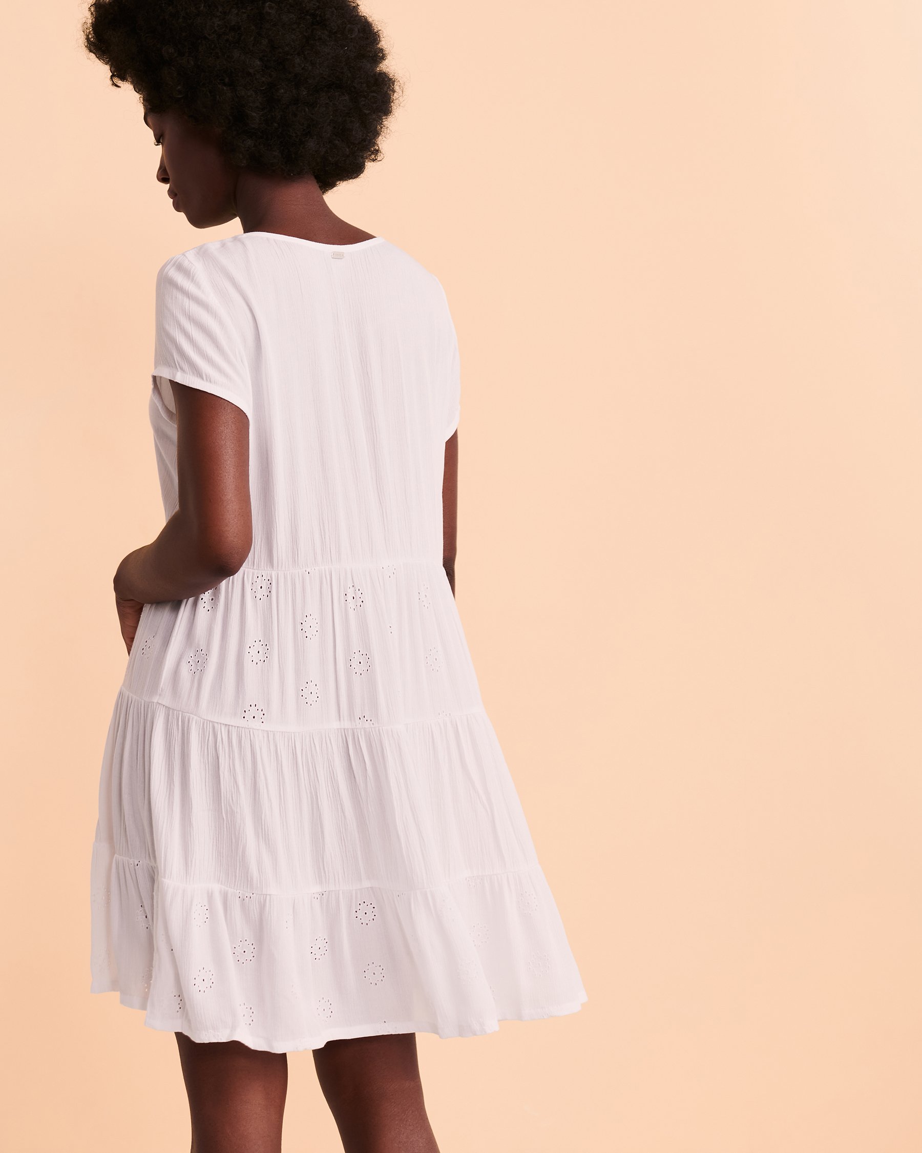 TROPIK Layered T-shirt Dress Bright white 02300077 - View2