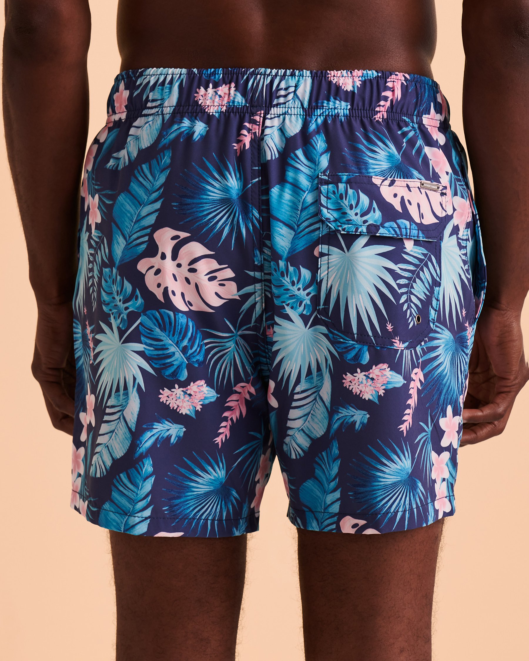 VINTAGE SUMMER Stretch Volley Swimsuit Tropical print V70641 - View2