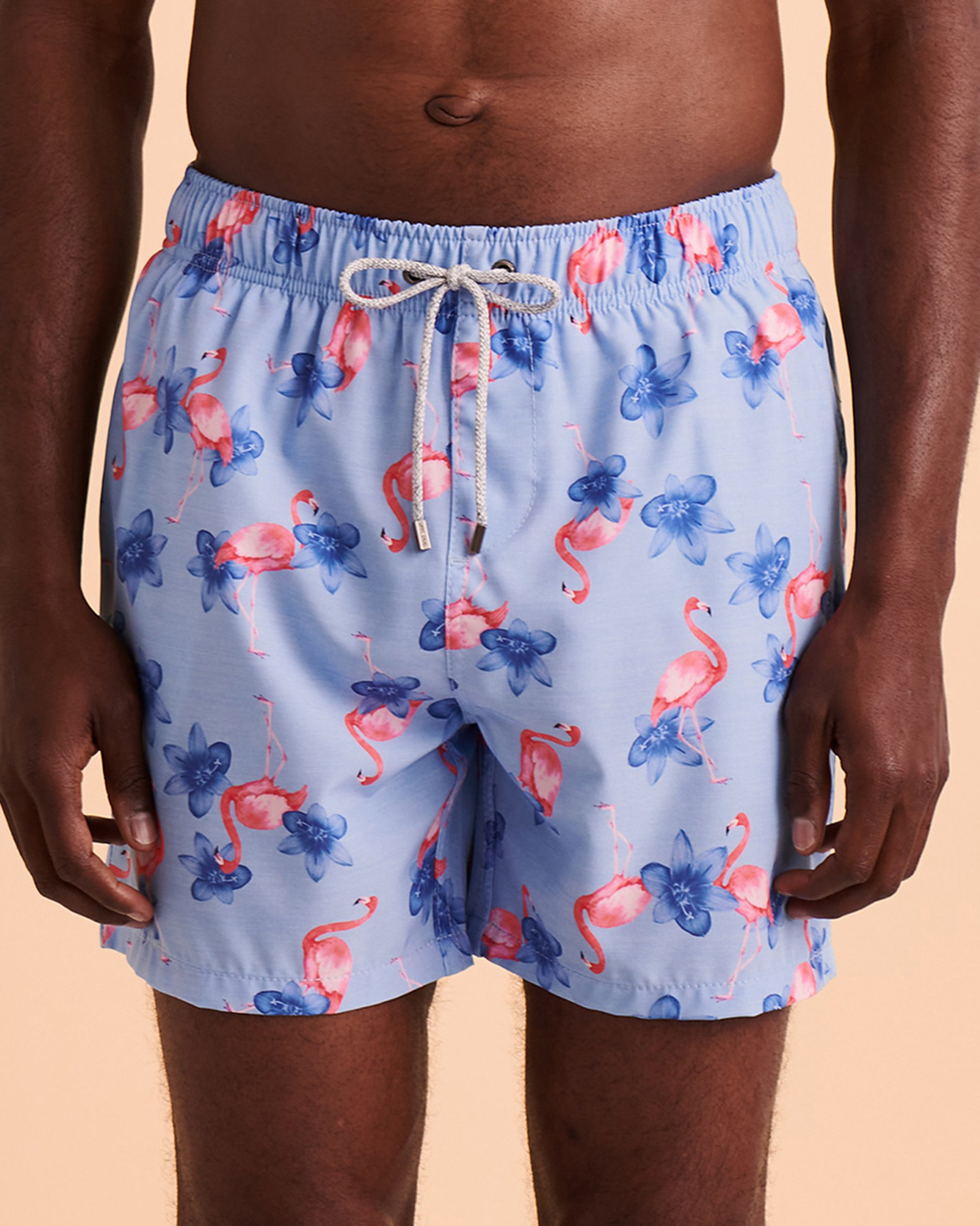 VINTAGE SUMMER Maillot volley extensible Flamant rose V70642 - Voir1