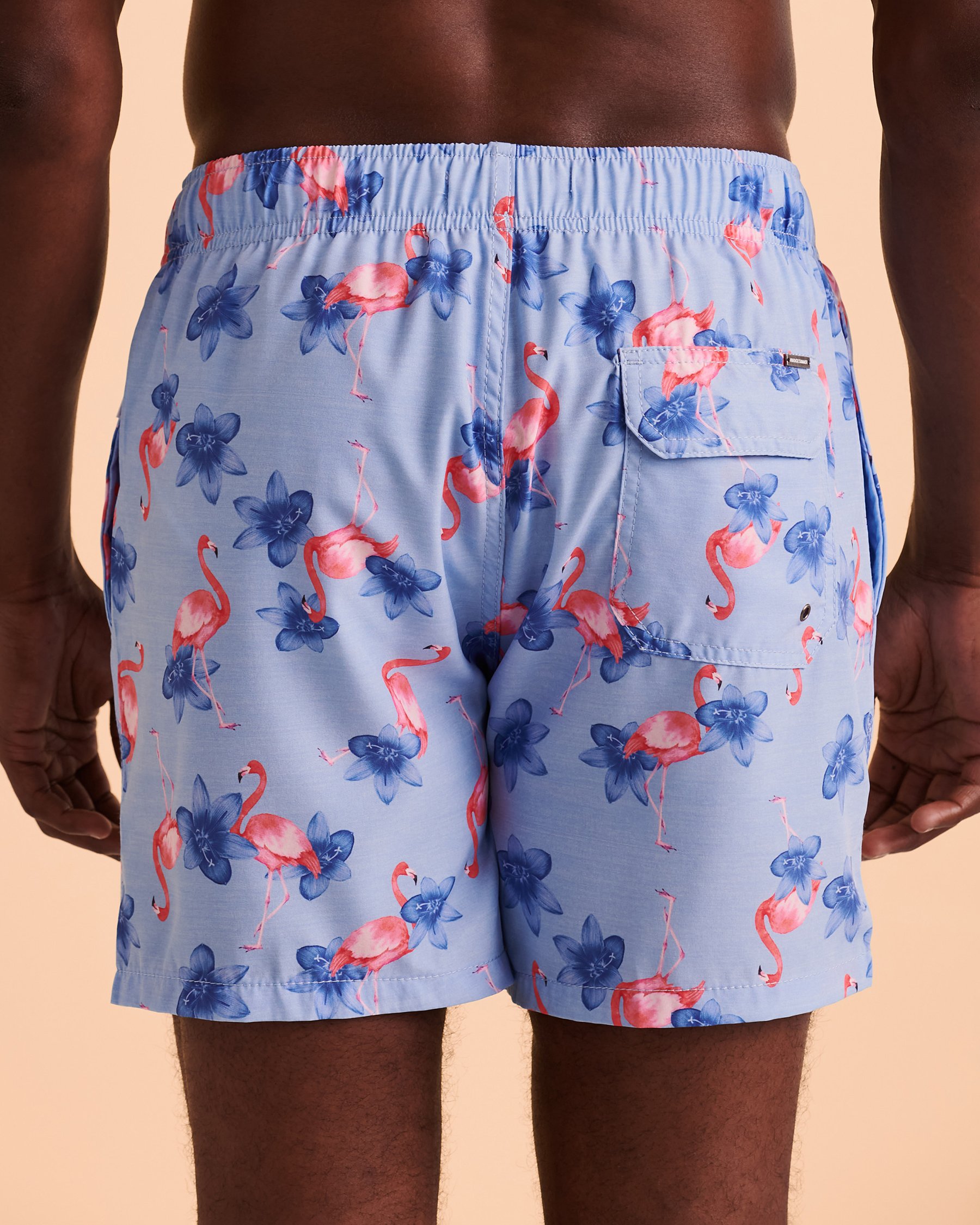 VINTAGE SUMMER Maillot volley extensible Flamant rose V70642 - Voir2