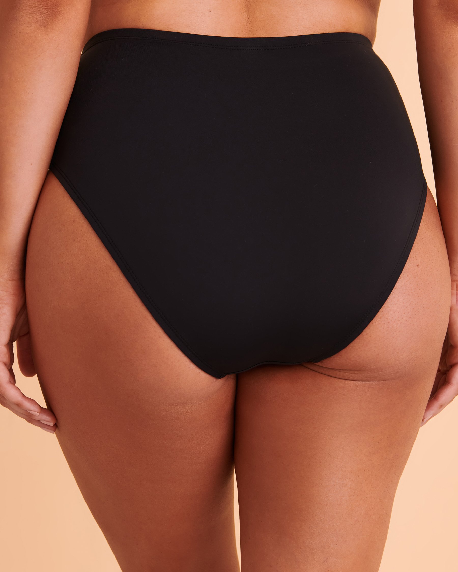 BLEU ROD BEATTIE Bas de bikini drapé à taille haute ALL TIED UP Noir RBAT23572H - Voir2