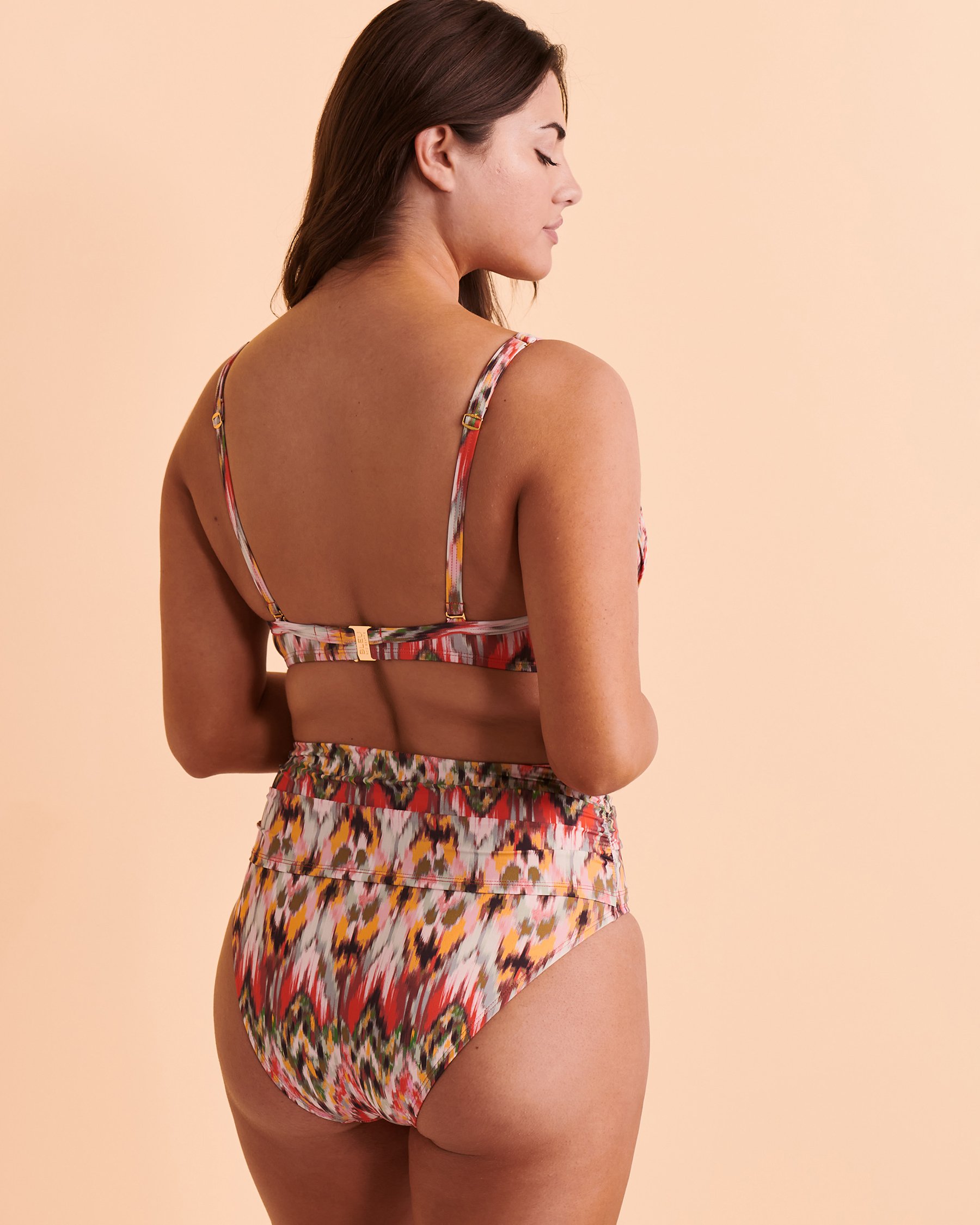 BLEU ROD BEATTIE FREE SPIRIT D Cup Plunge Bikini Top Multi print RBFS23346D - View2