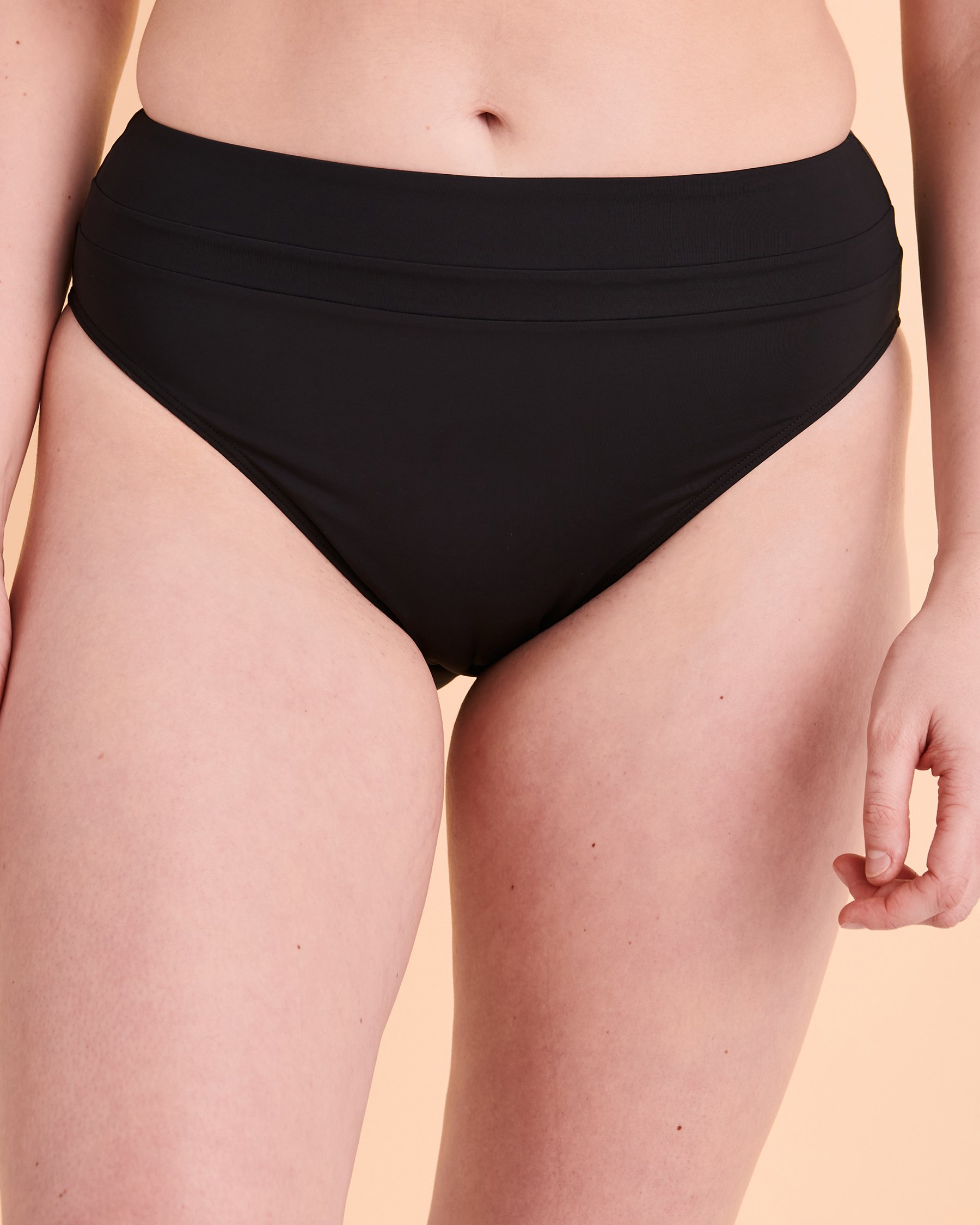 EAU DE SEA OCEAN BLUES High Waist Bikini Bottom Black 01300186 - View1