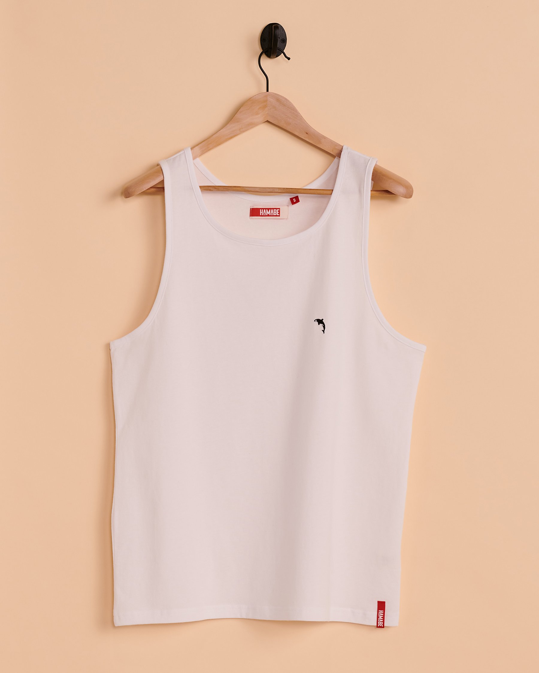 HAMABE Cotton Tank White 04100008 - View1