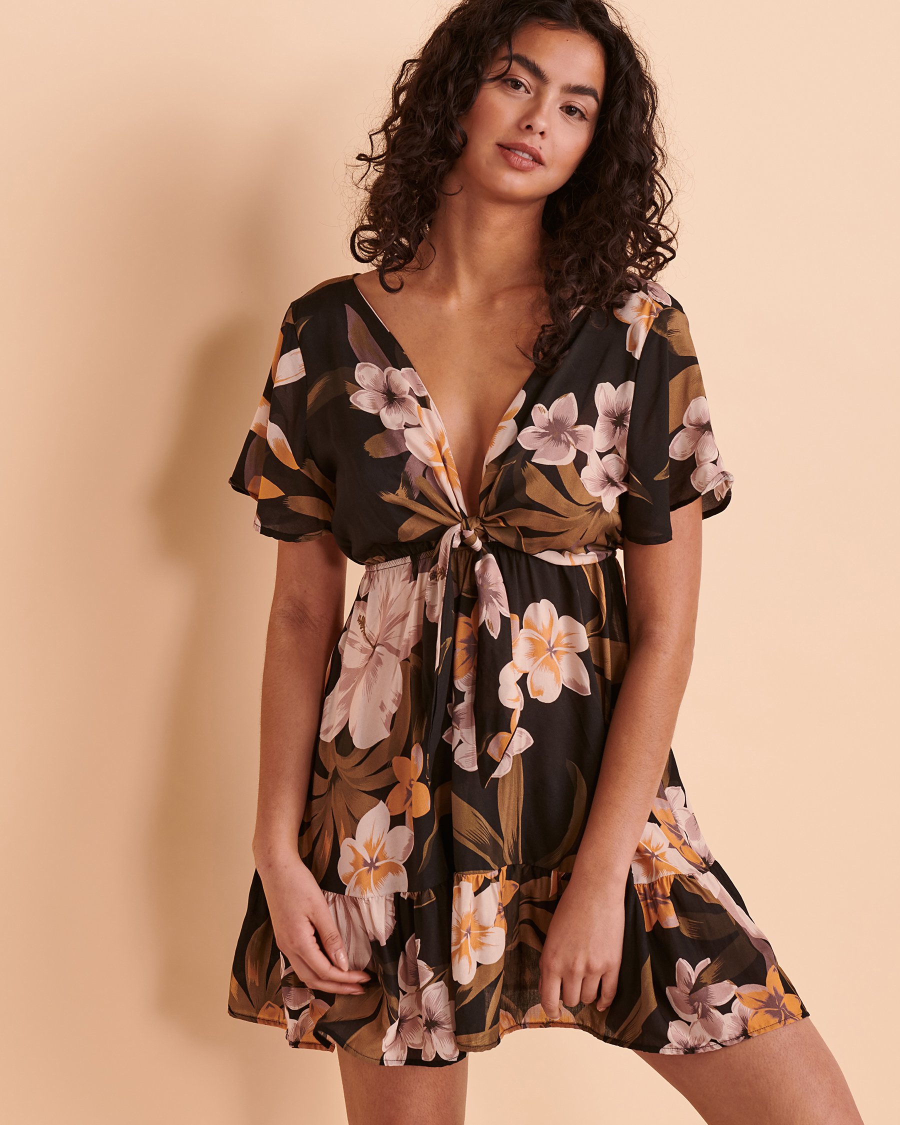 MAAJI ALOHA Recycled Fibers Mini Dress Tropical print 1929CSD601 - View3