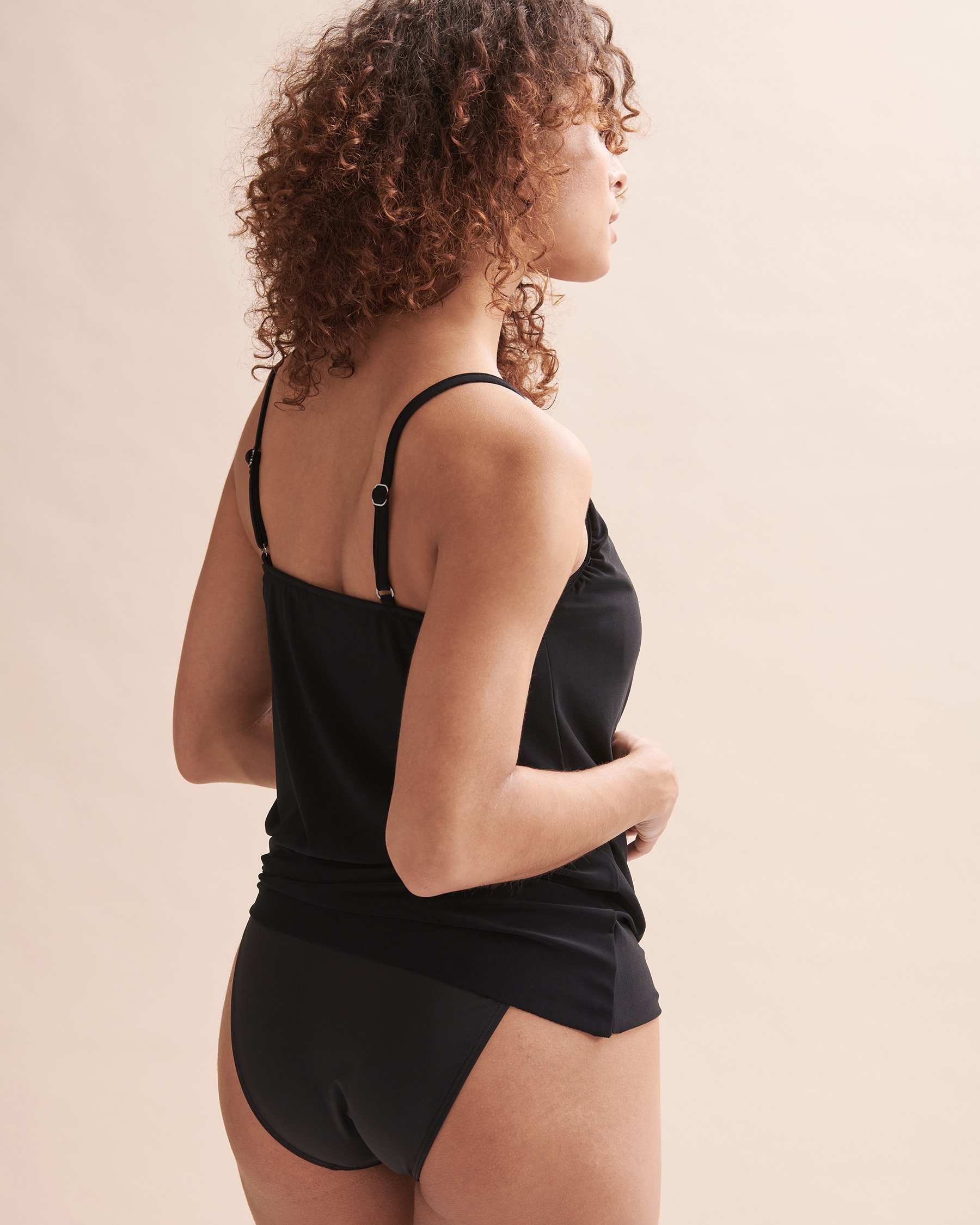 MAGICSUIT SOLIDS Side Tie Tankini Top Black 6006040 - View7