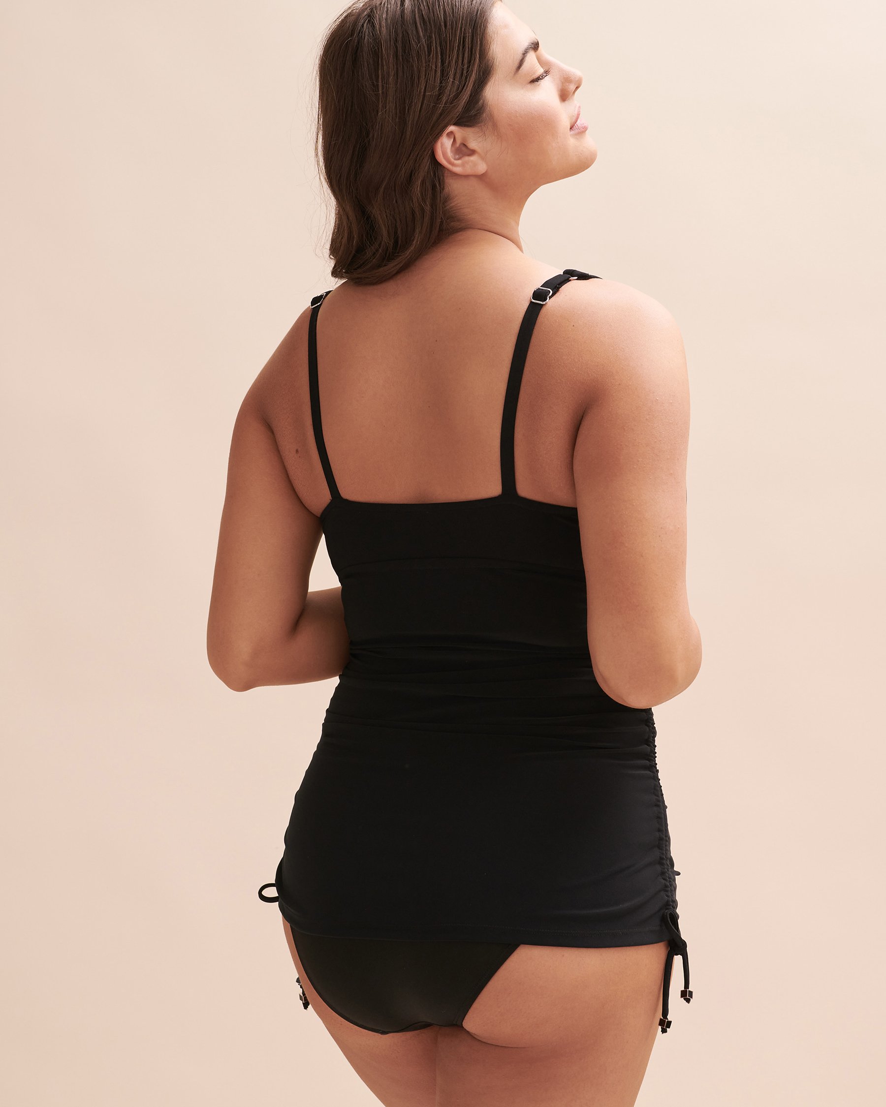 MAGICSUIT MORNING STAR Shirred Tankini Top Black 6017681 - View6