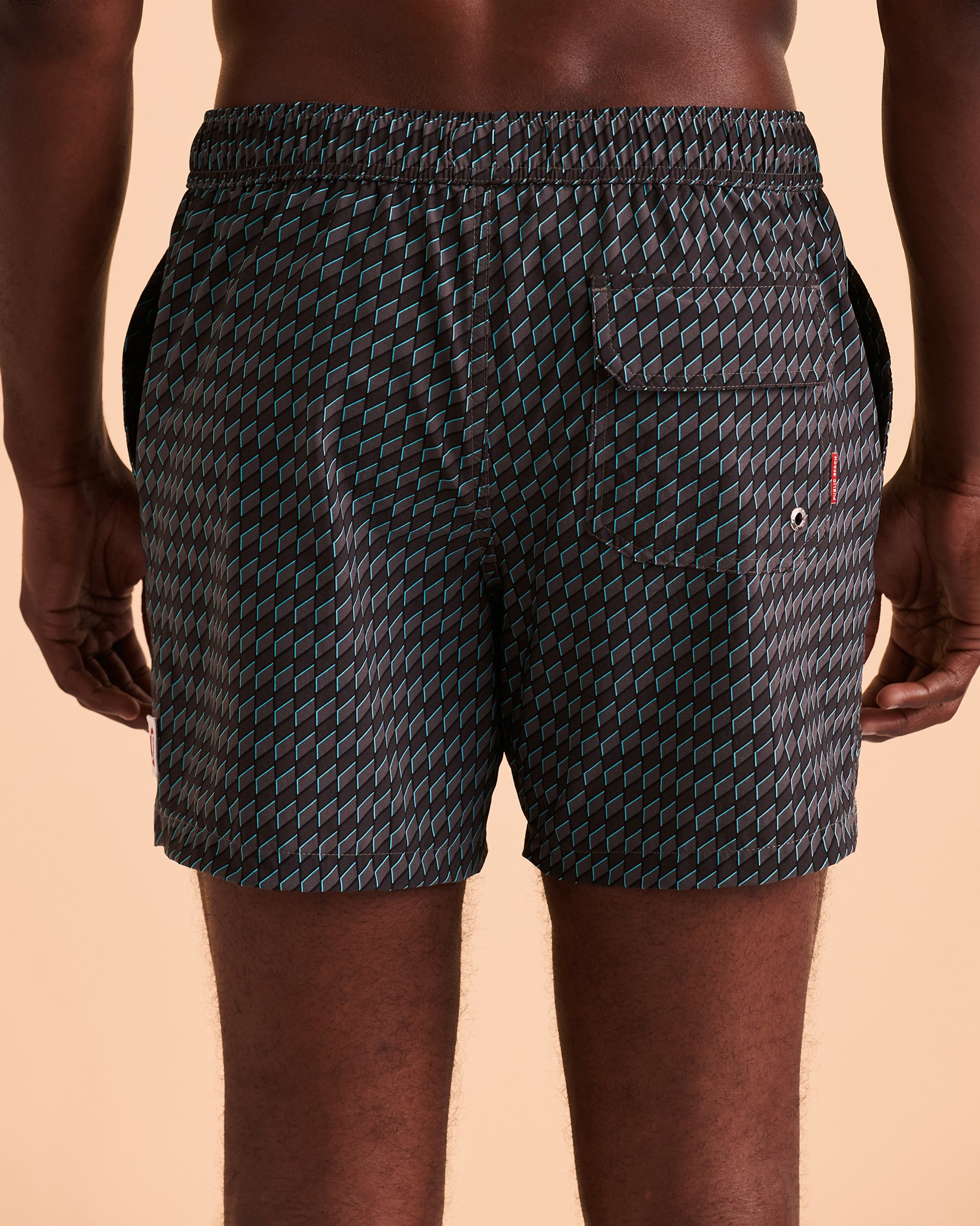 PUBLIC BEACH Maillot volley Geometric Gris foncé PB5635BIK - Voir3