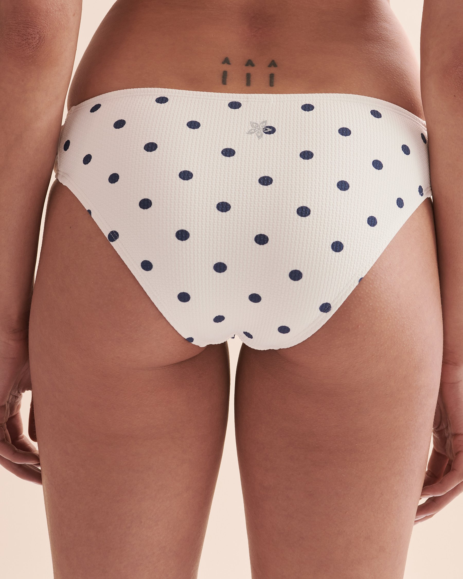 QUINTSOUL Bas de bikini côtés plissés BOA VISTA Pois A23685374 - Voir2