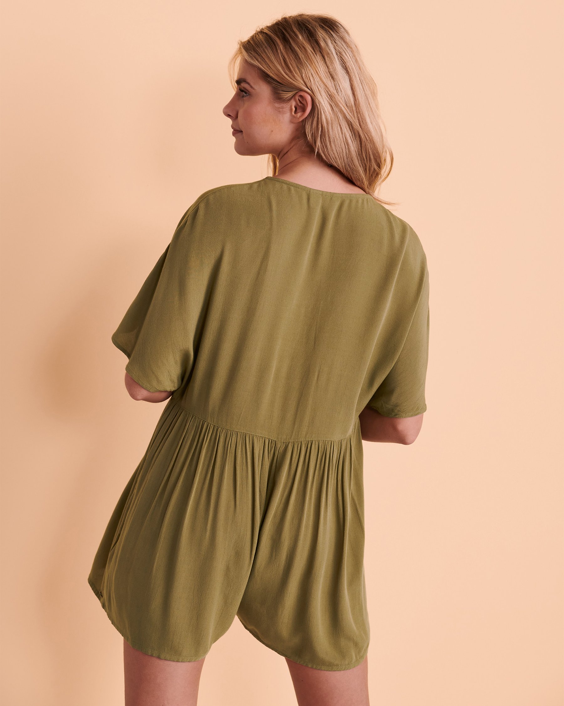 ROXY Combi-short manches courtes ENDLESS JOURNEY Vert ARJWD03517 - Voir2