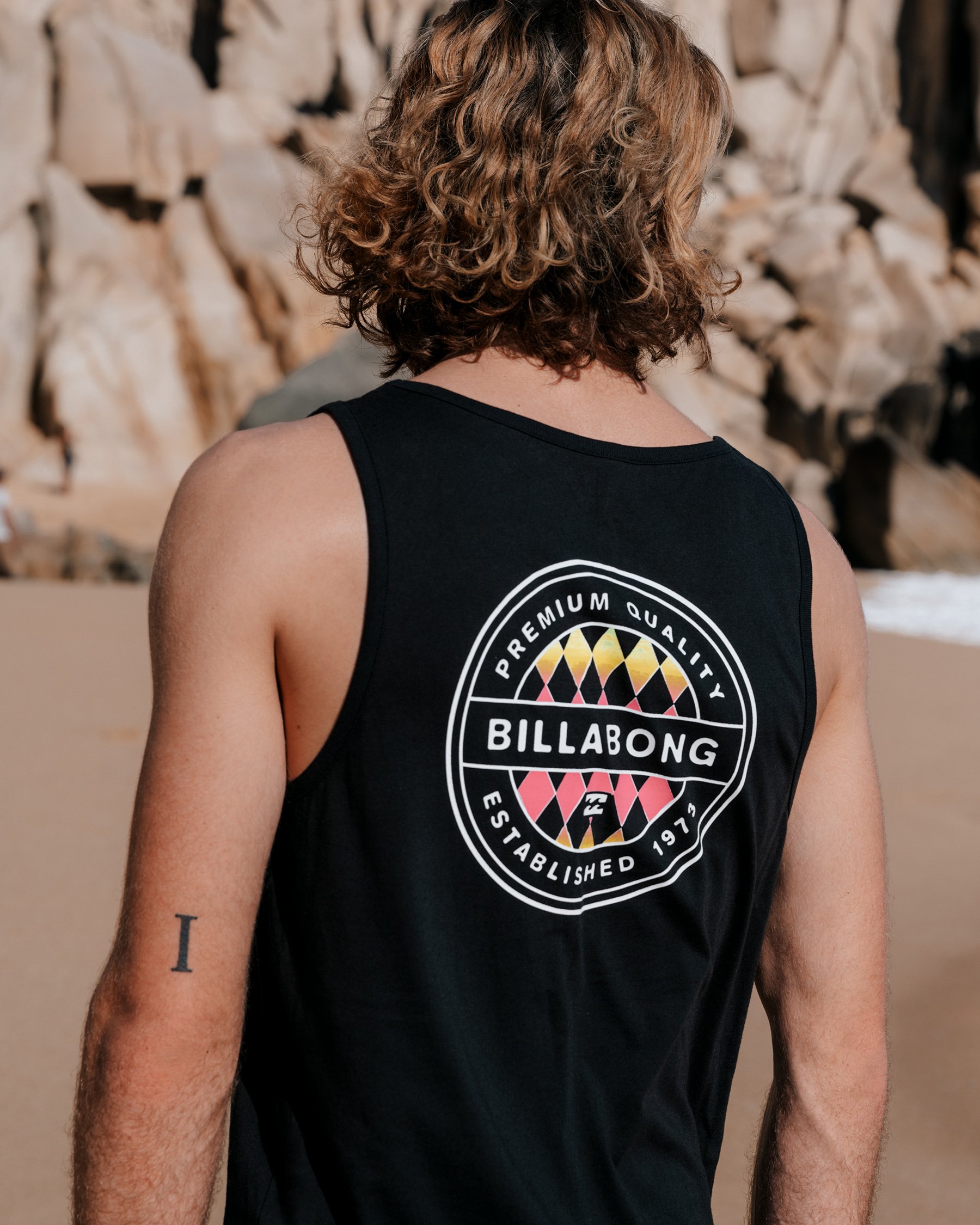 BILLABONG ROTOR Tank Black ABYZT01725 - View1