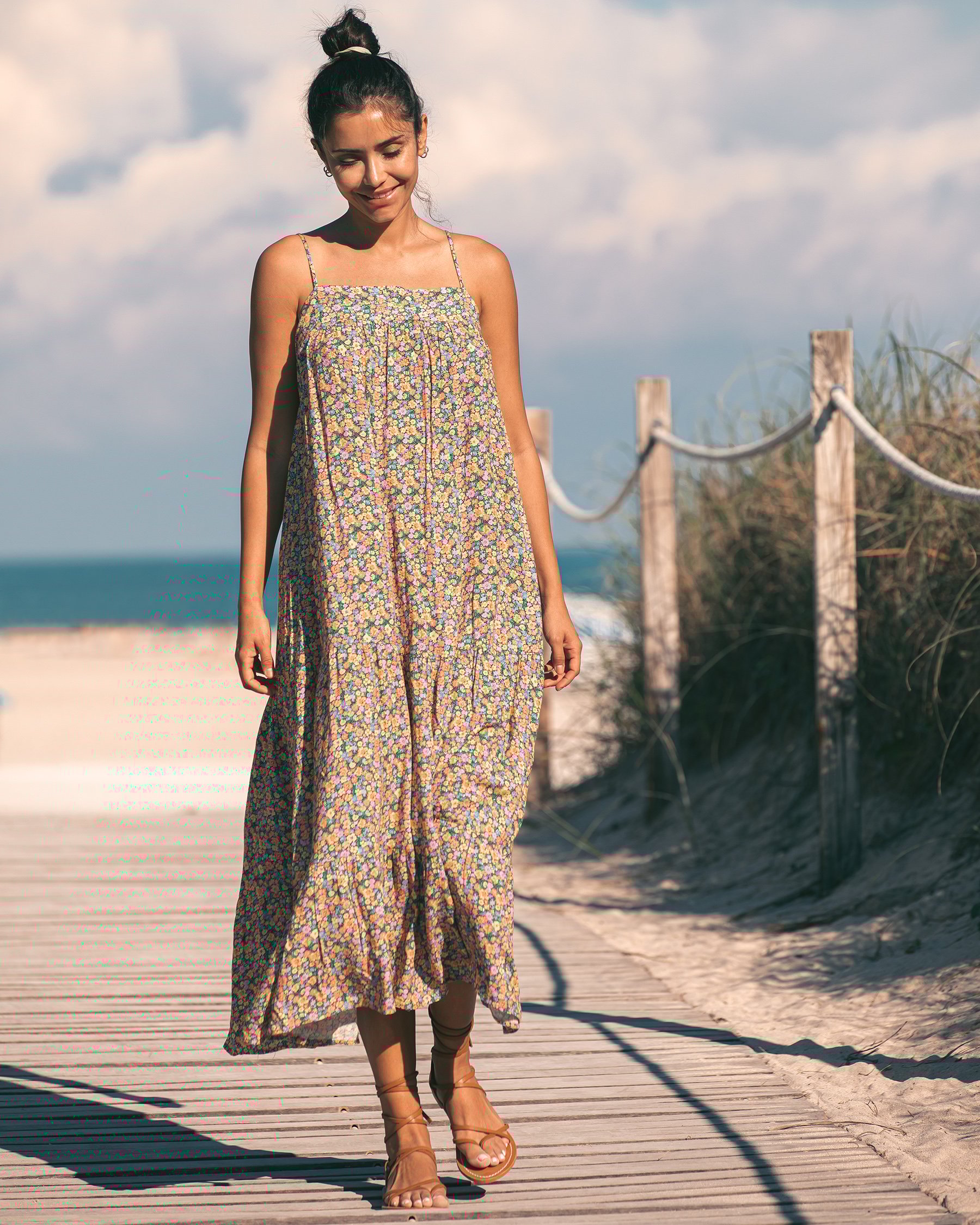 RIP CURL Afterglow Floral Maxi Dress Ditsy floral 02MWDR - View1