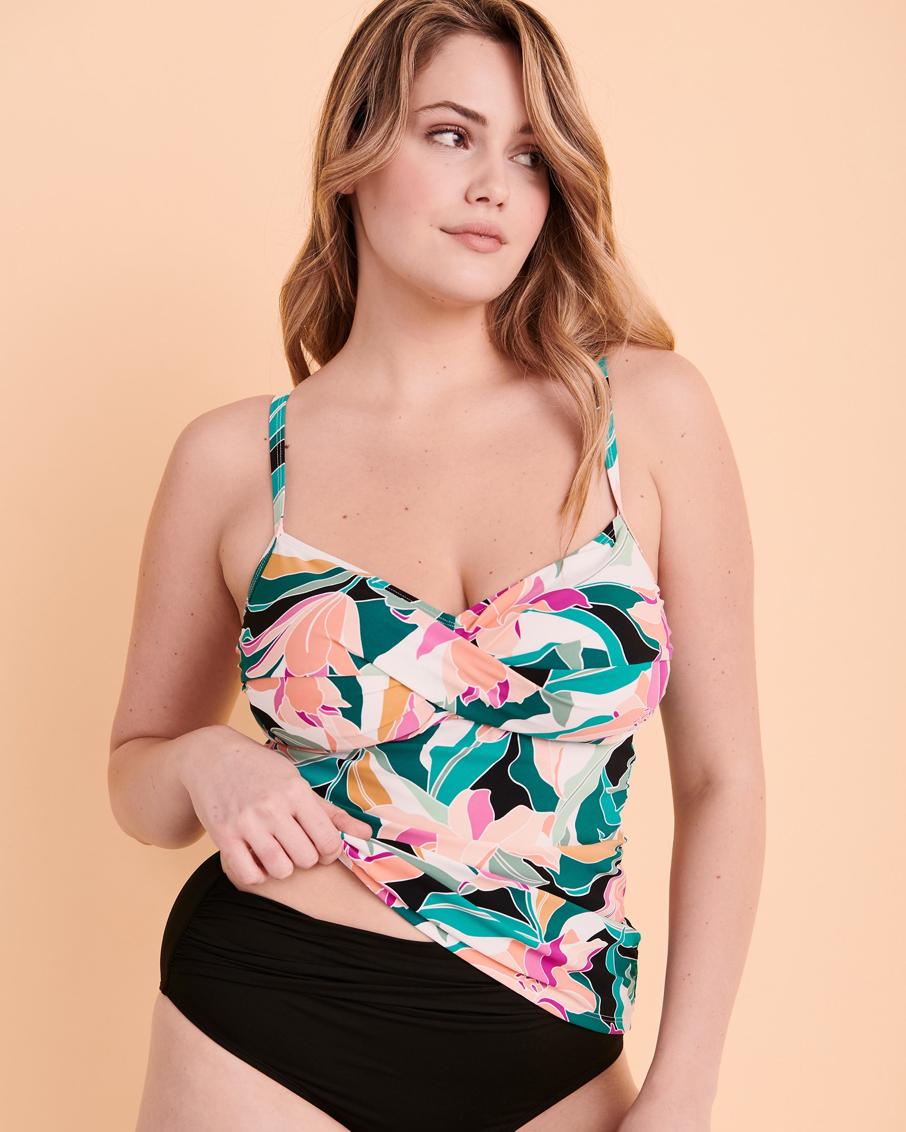 CHRISTINA Vacay Bound D Cup Tankini Top Tropical print 30VB5083D - View3