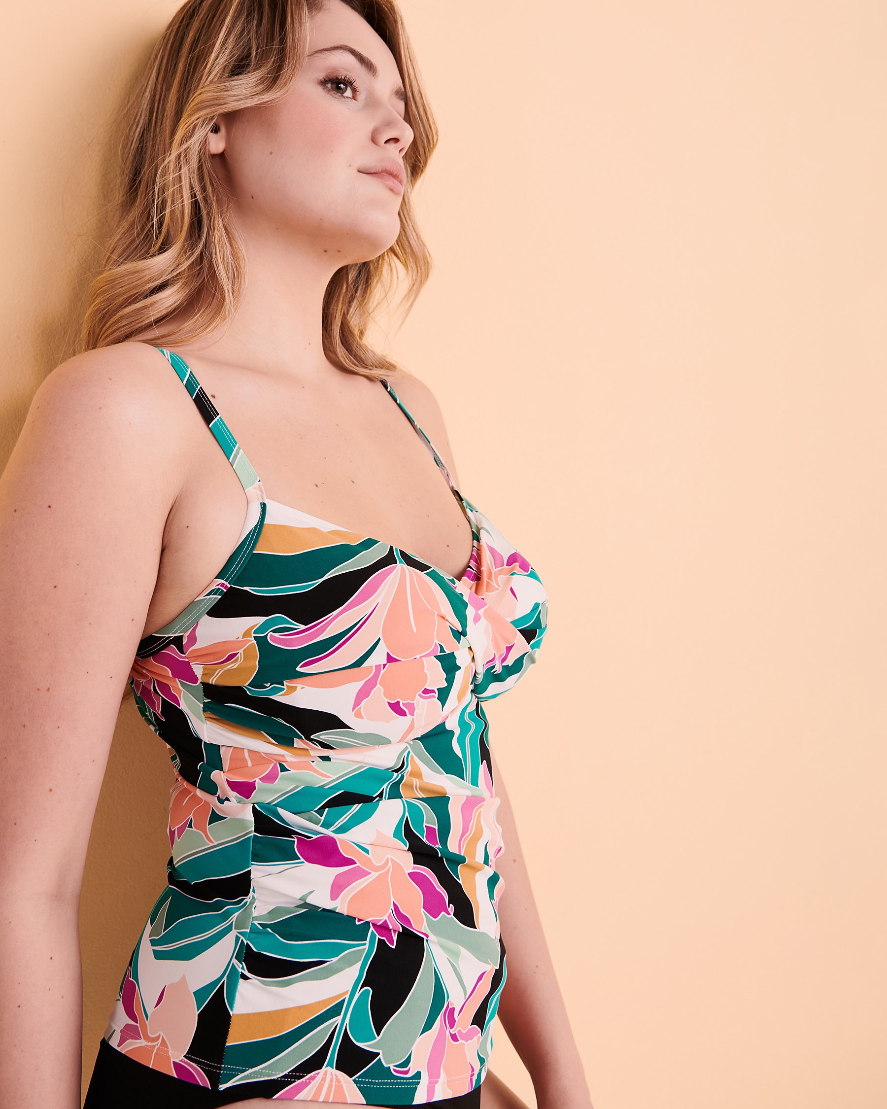 CHRISTINA Vacay Bound D Cup Tankini Top Tropical print 30VB5083D - View4