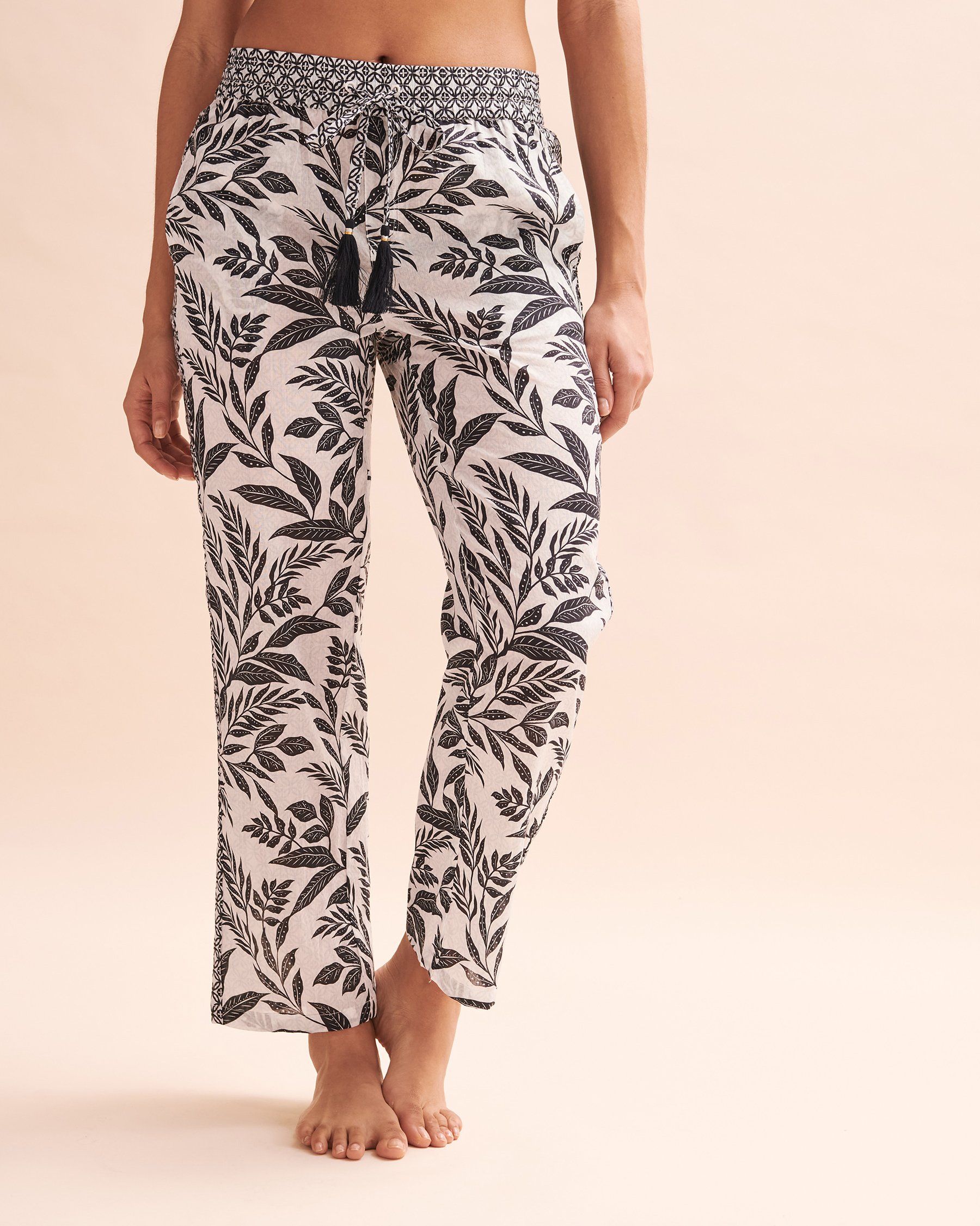 ECHO DESIGN Casablanca Pants Navy print EB0343 - View4
