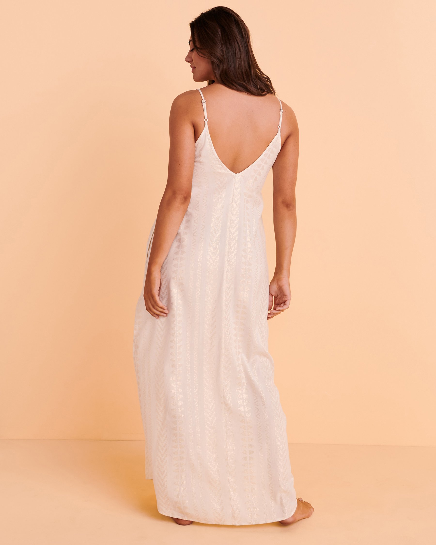 ELAN Thin Straps Maxi Dress Cloud CNL5060 - View2