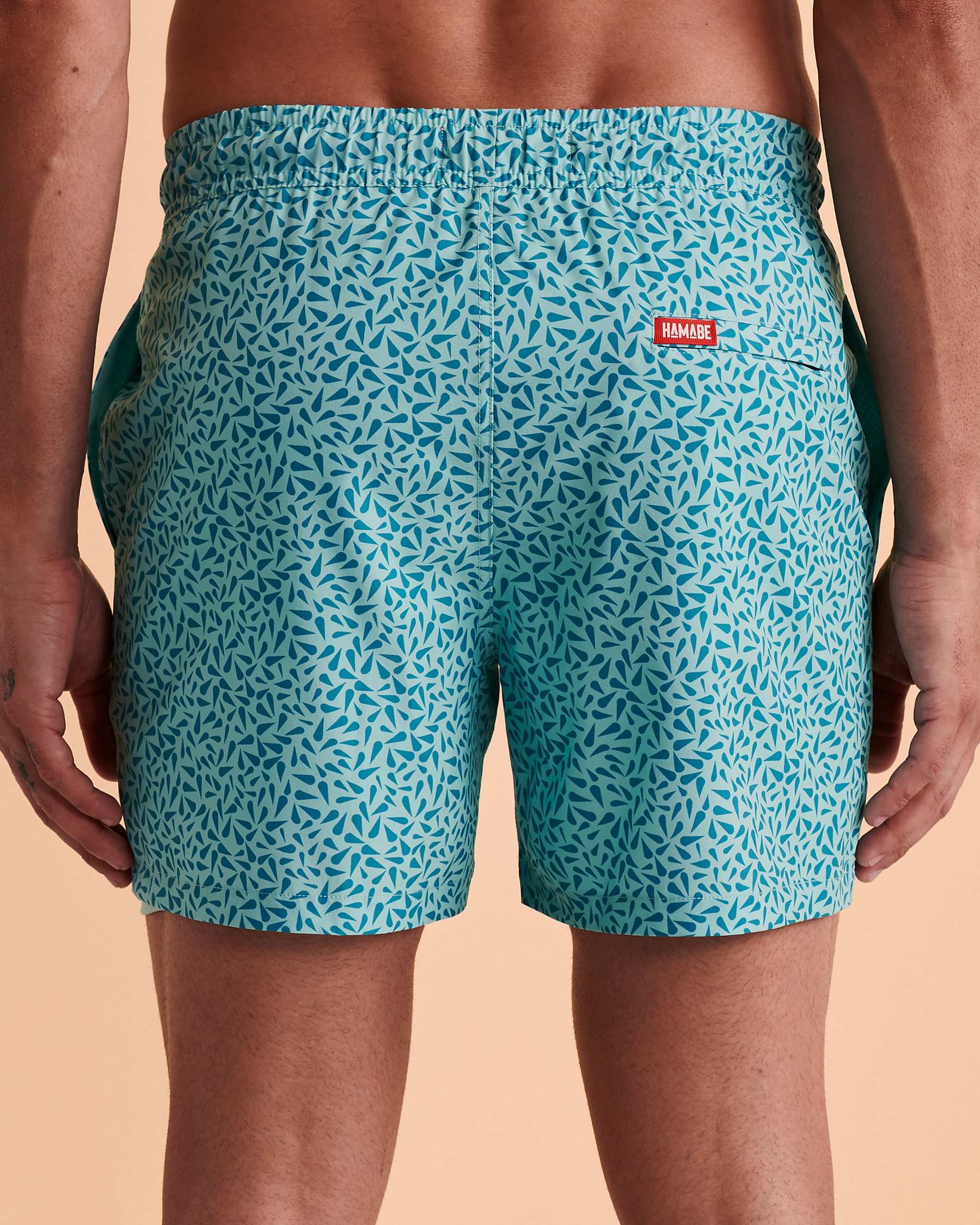 HAMABE Volley Swimsuit with Mesh Lining Ditsy print 03100014 - View3