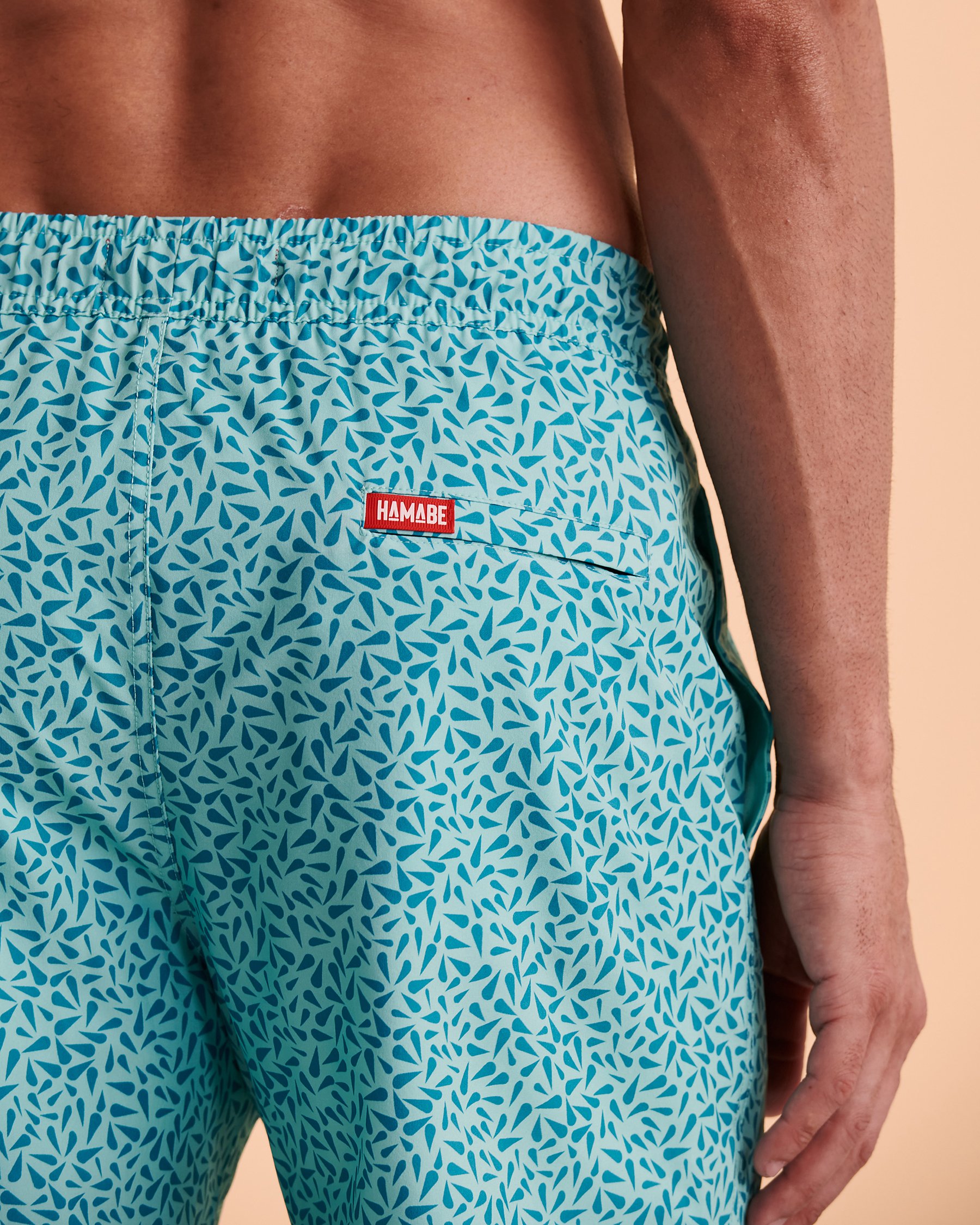 HAMABE Volley Swimsuit with Mesh Lining Ditsy print 03100014 - View4