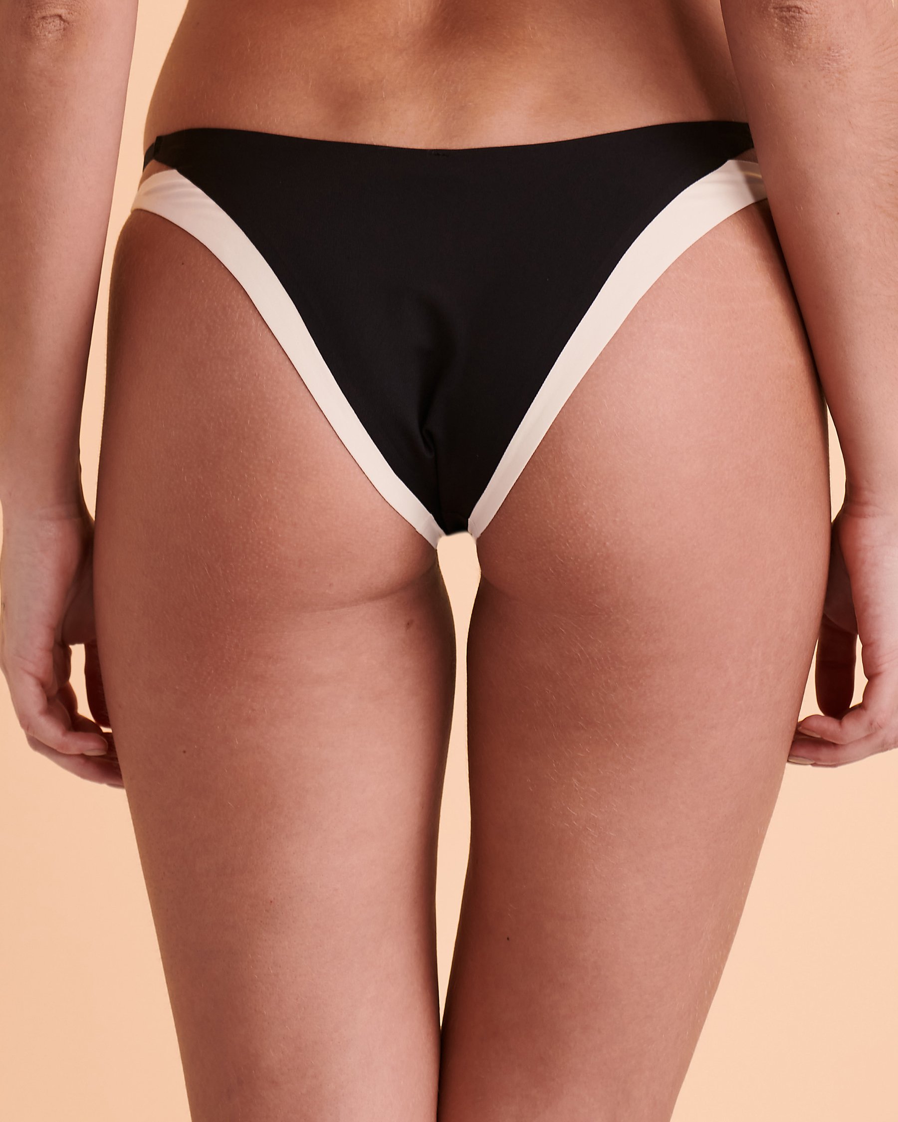 L*SPACE Billie Layered Bikini Bottom Black CBBIB22 - View2