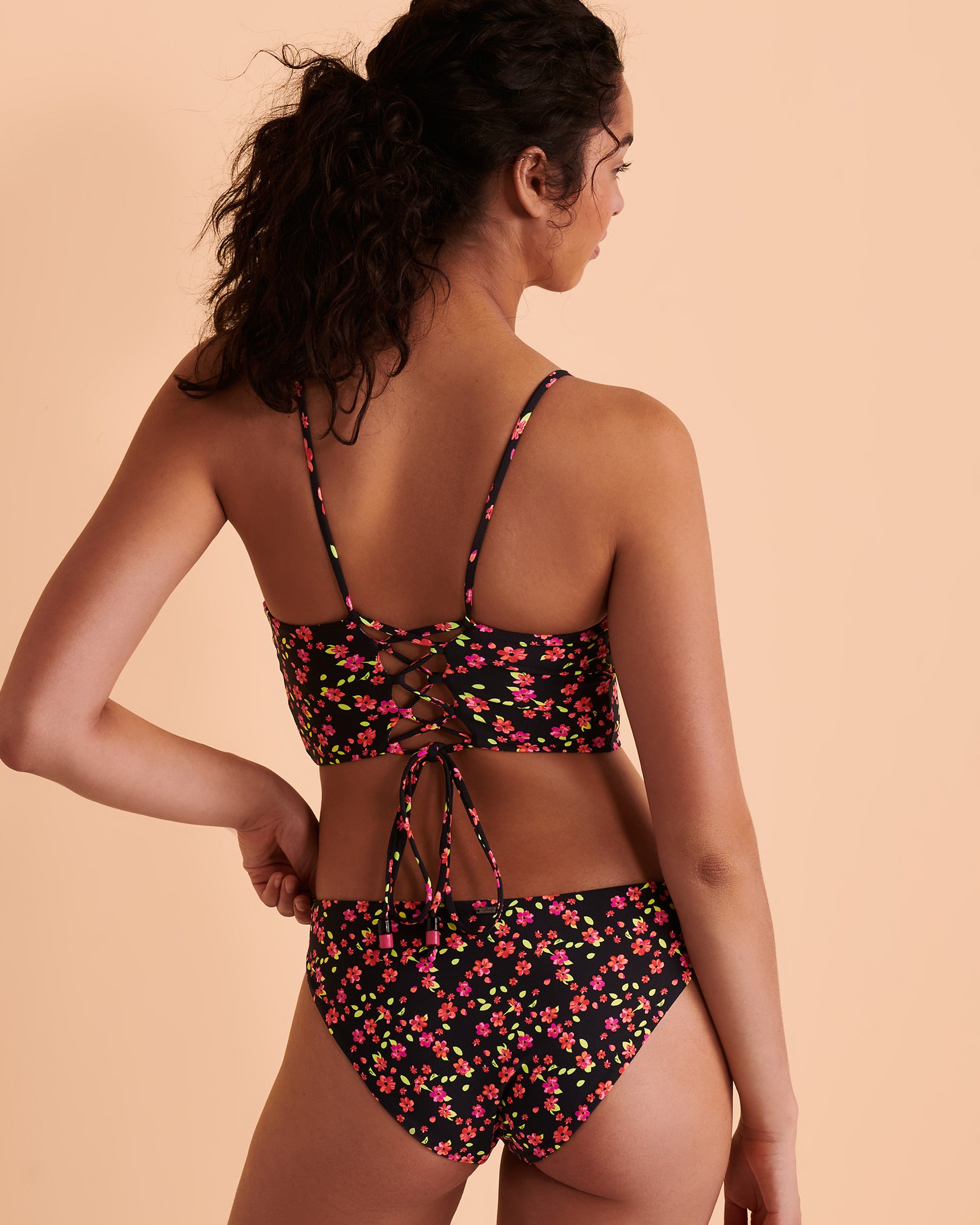 MAAJI Pansie Reversible Bustier Bikini Top Reversible print 2751SBT002 - View7