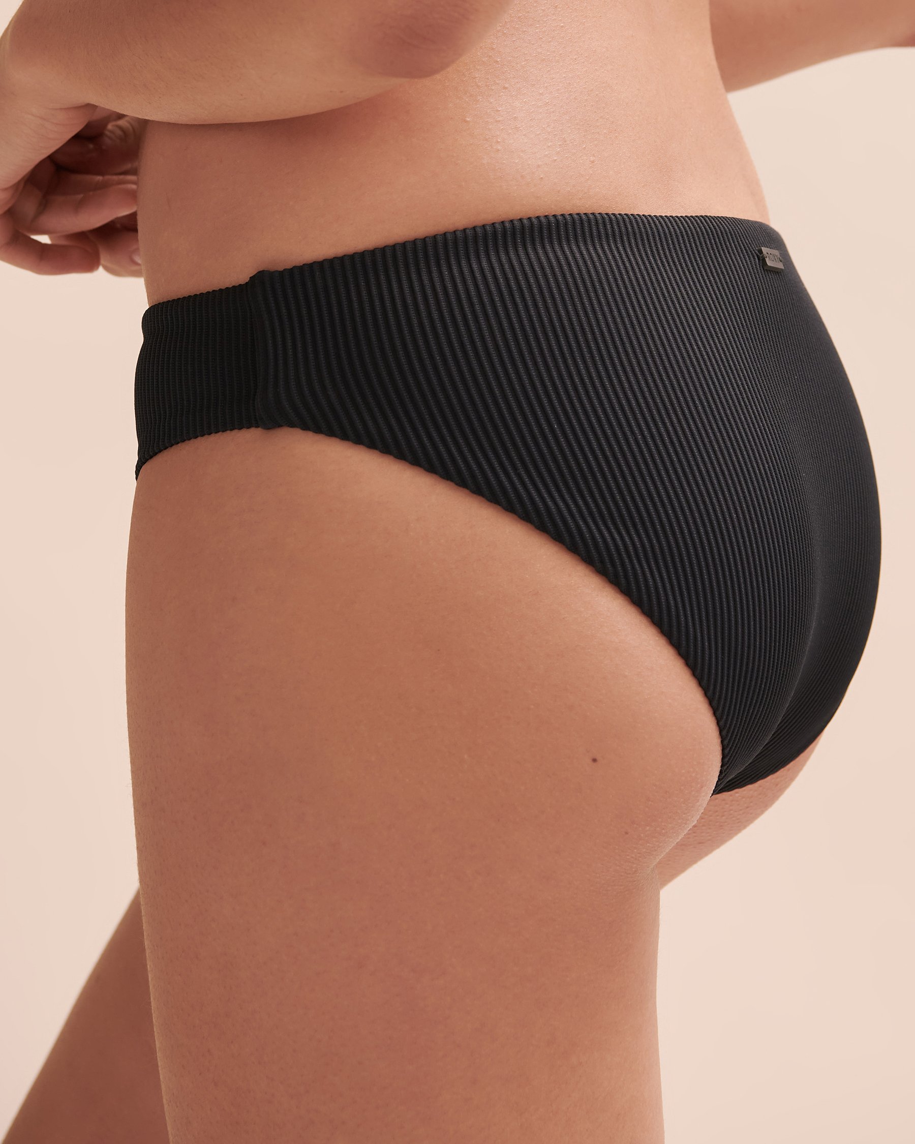 ROXY RIB ROXY LOVE Hipster Bikini Bottom Black ERJX404414 - View2