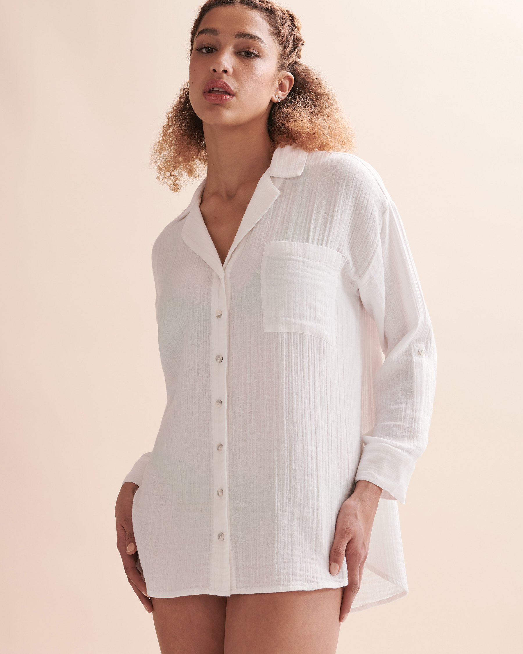 RIP CURL Chemisier manches longues Premium Surf Blanc GSHFS9 - Voir1
